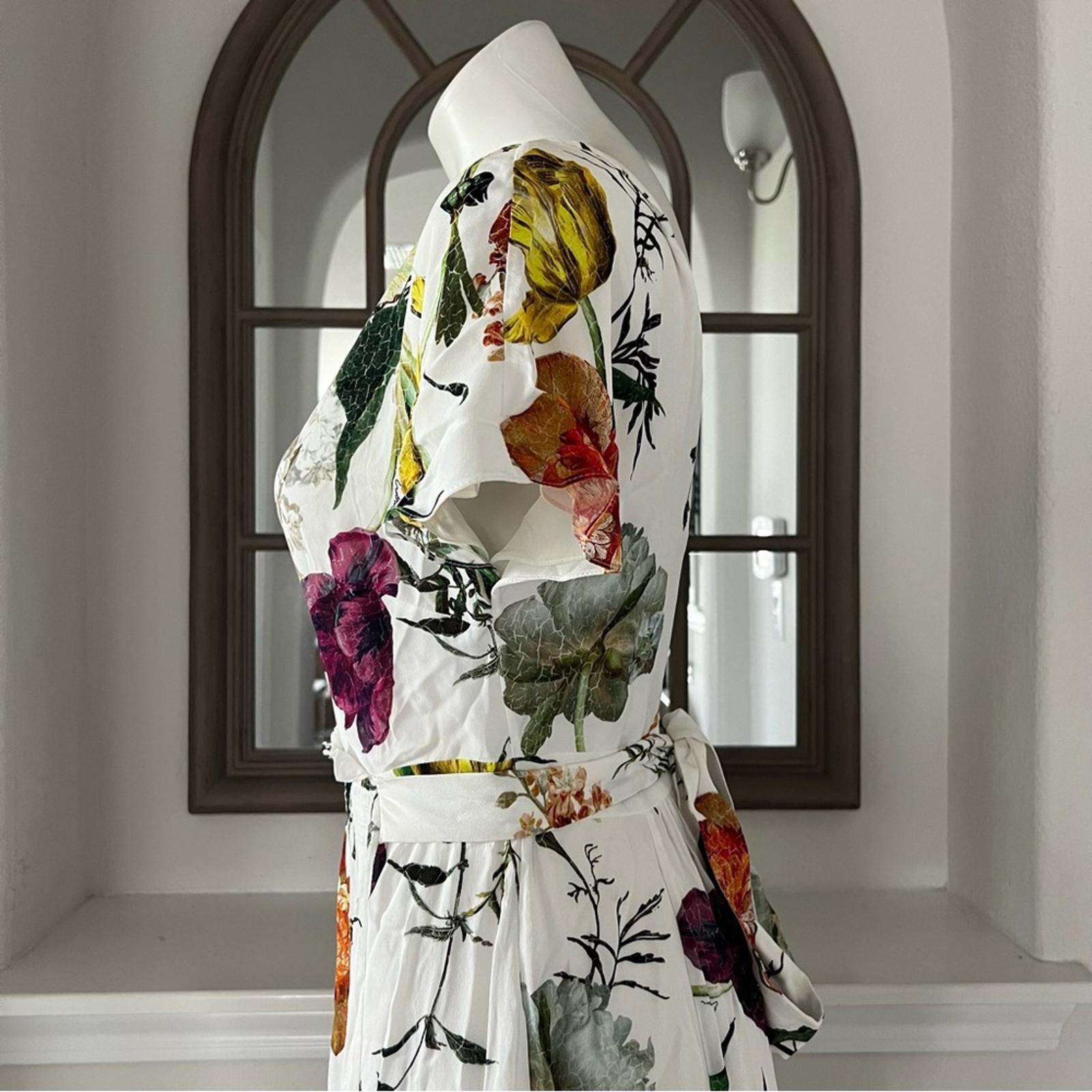 ERDEM Brealey Bouquet Pattern Fraser Dress Size US4 | UK8 New with Tag