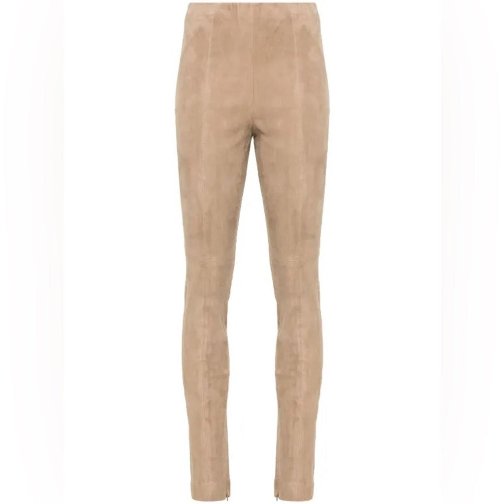 Polo Ralph Lauren Paneled Suede Leggings in Tan, Size S, NWT Retail $998