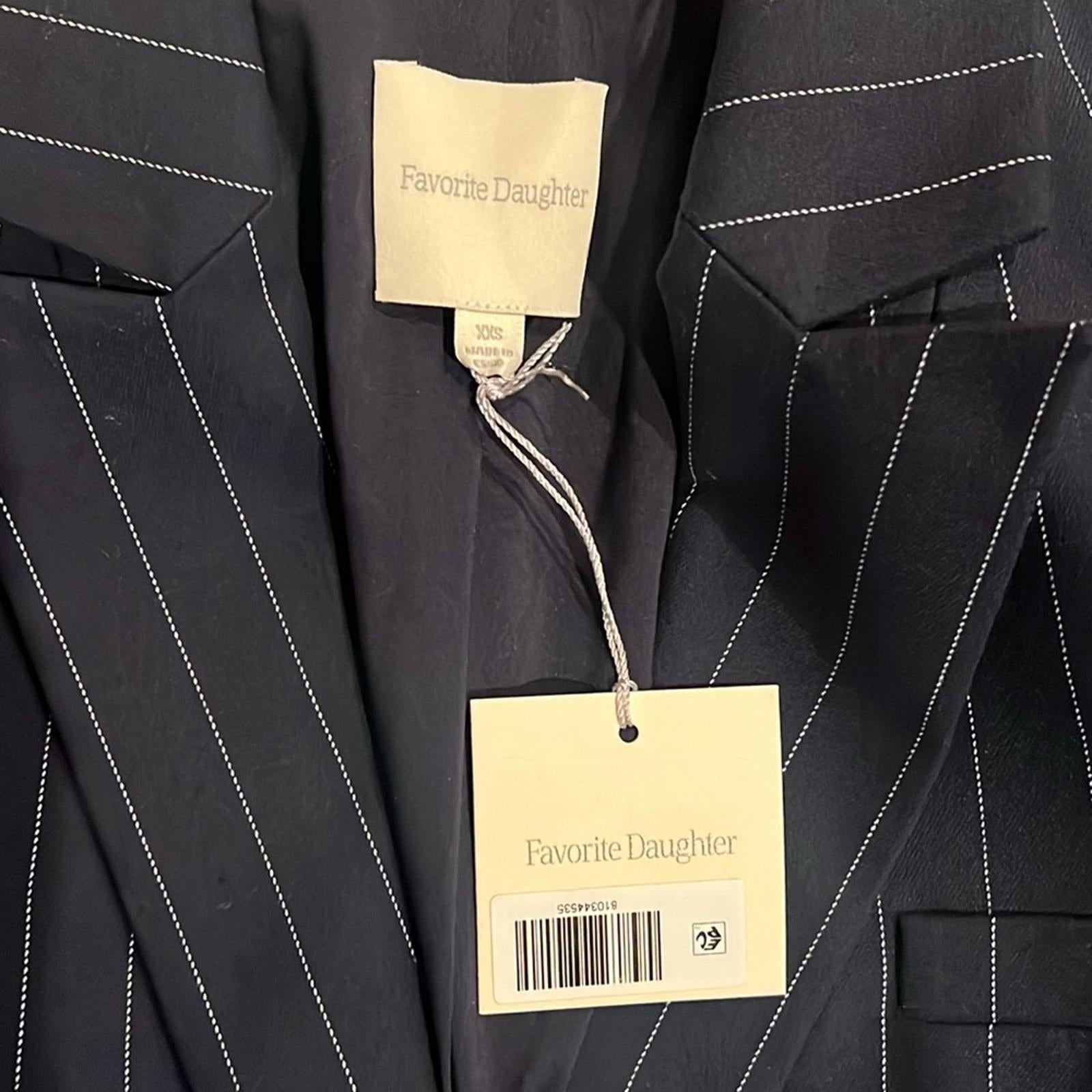 Favorite Daughter The Break Up Oversize Stretch Cotton Blazer, Size XXS, NEW