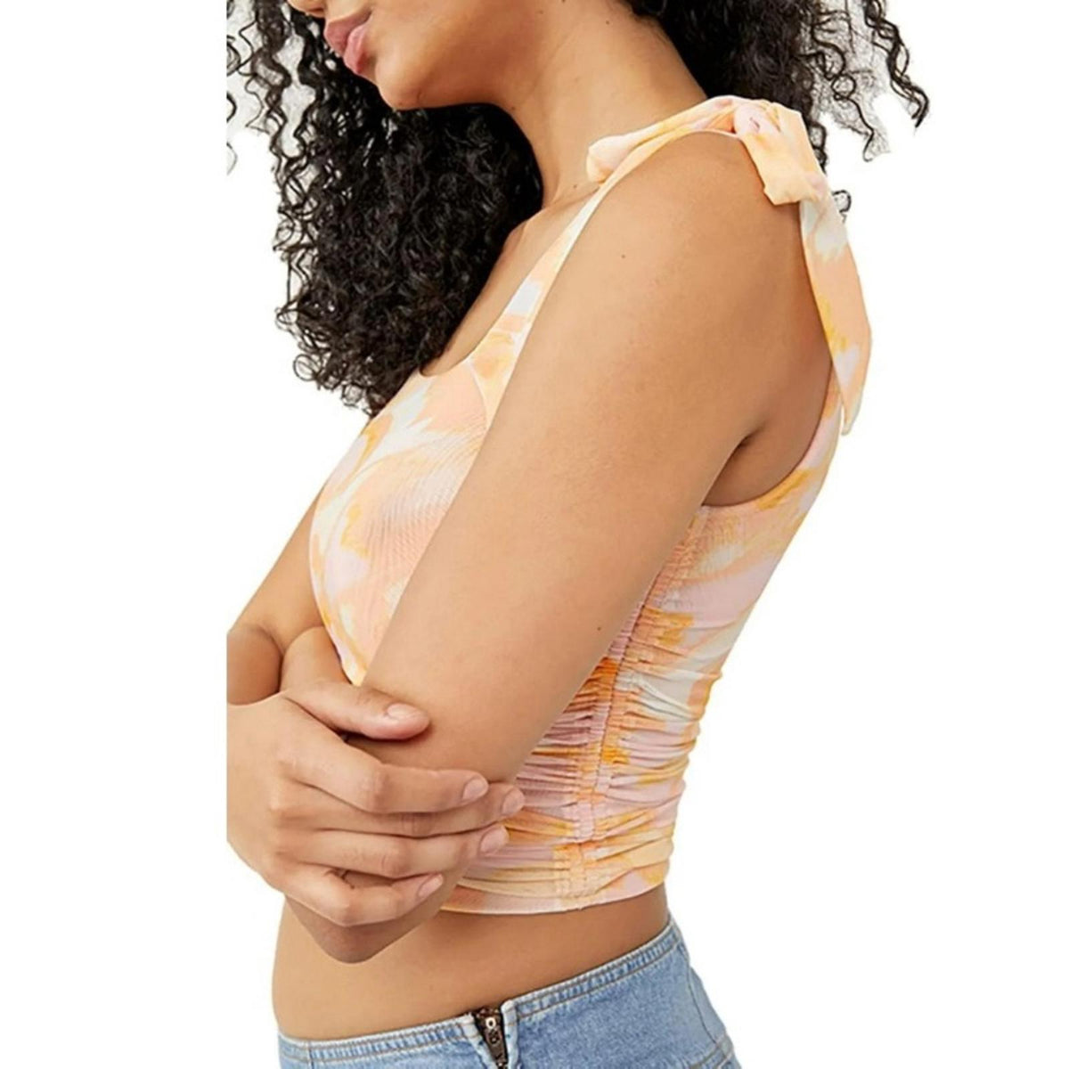 Free People Avenue Print Tank Top in Ivory Combo, Size S New w/Tag