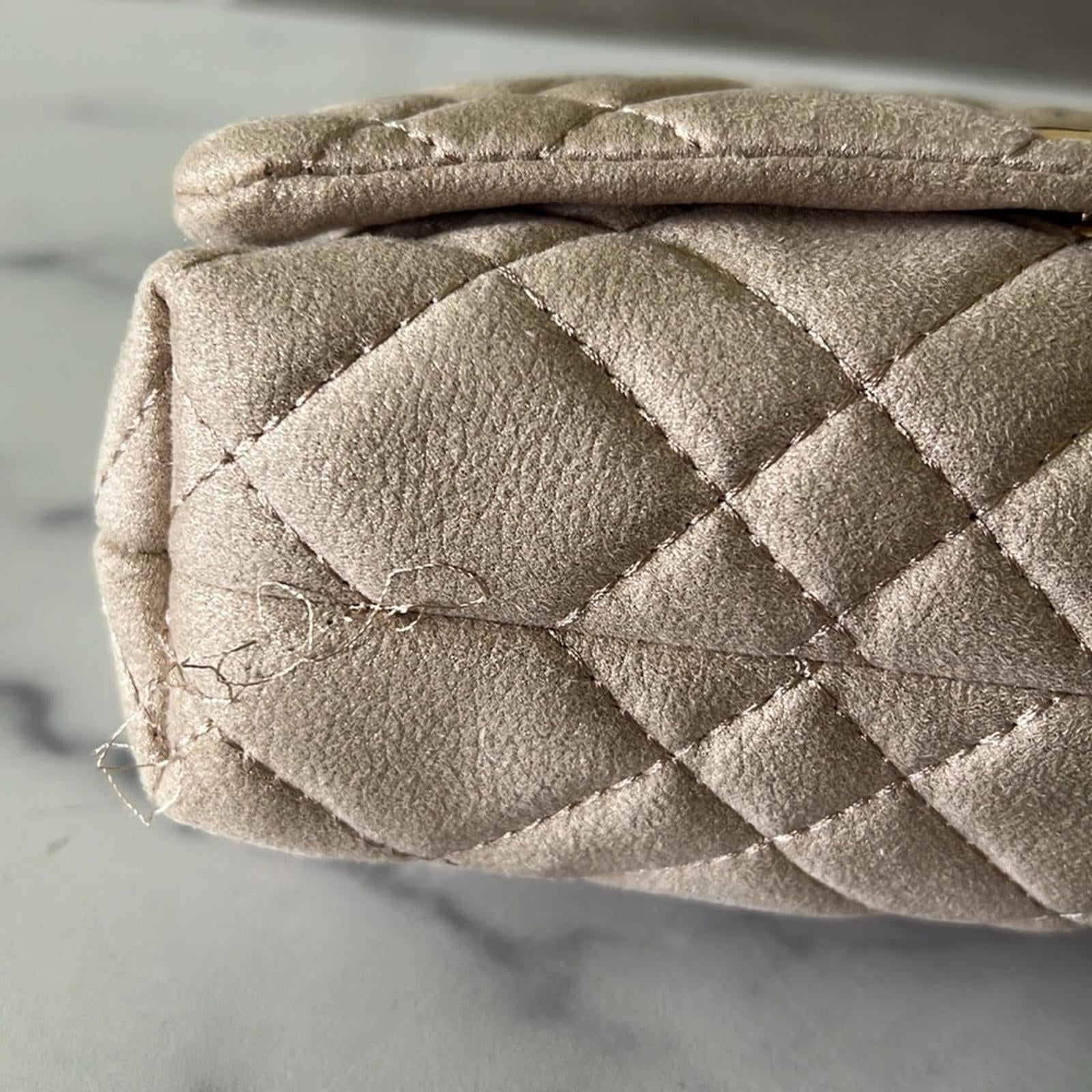 I.N.C. Small Ajae Pearlized Quilted Crossbody Champagne Pearlized, NWT