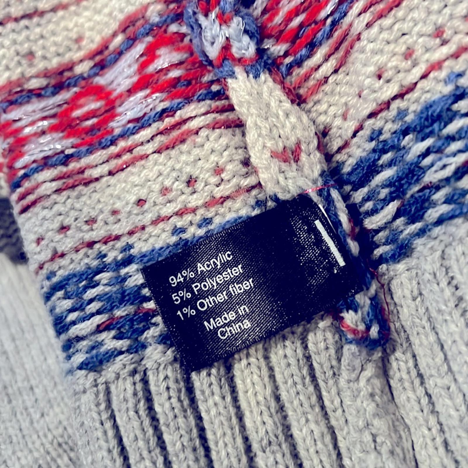 Lane Bryant Open Front Fair Isle Cardigan in Grey, Plus Size 14/16 EXCELLENT!