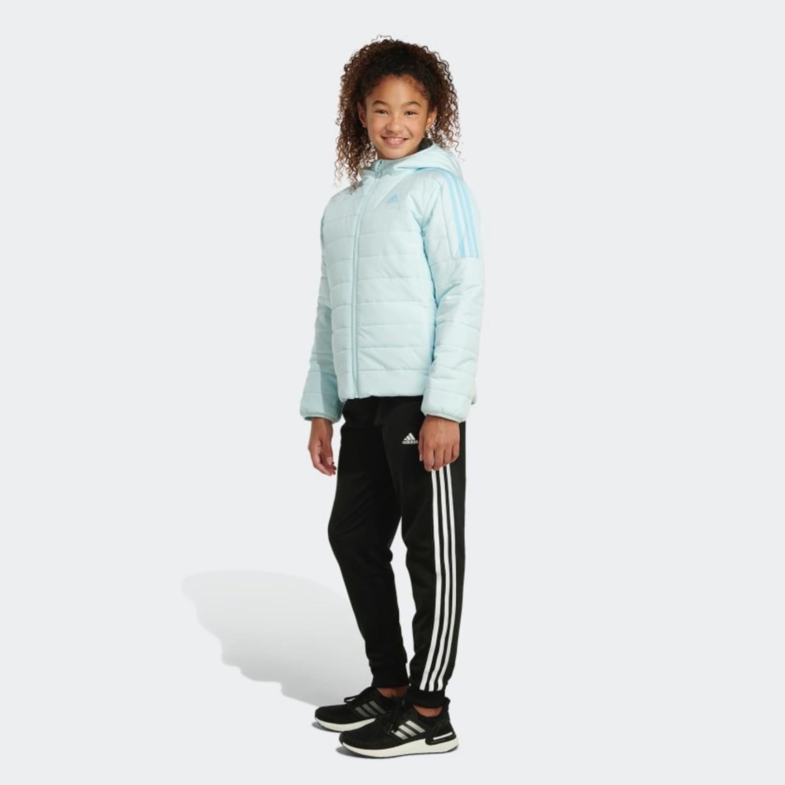 Adidas Cozy 3-Stripes Puffer Jacket in Blue, Size XXS, NWT
