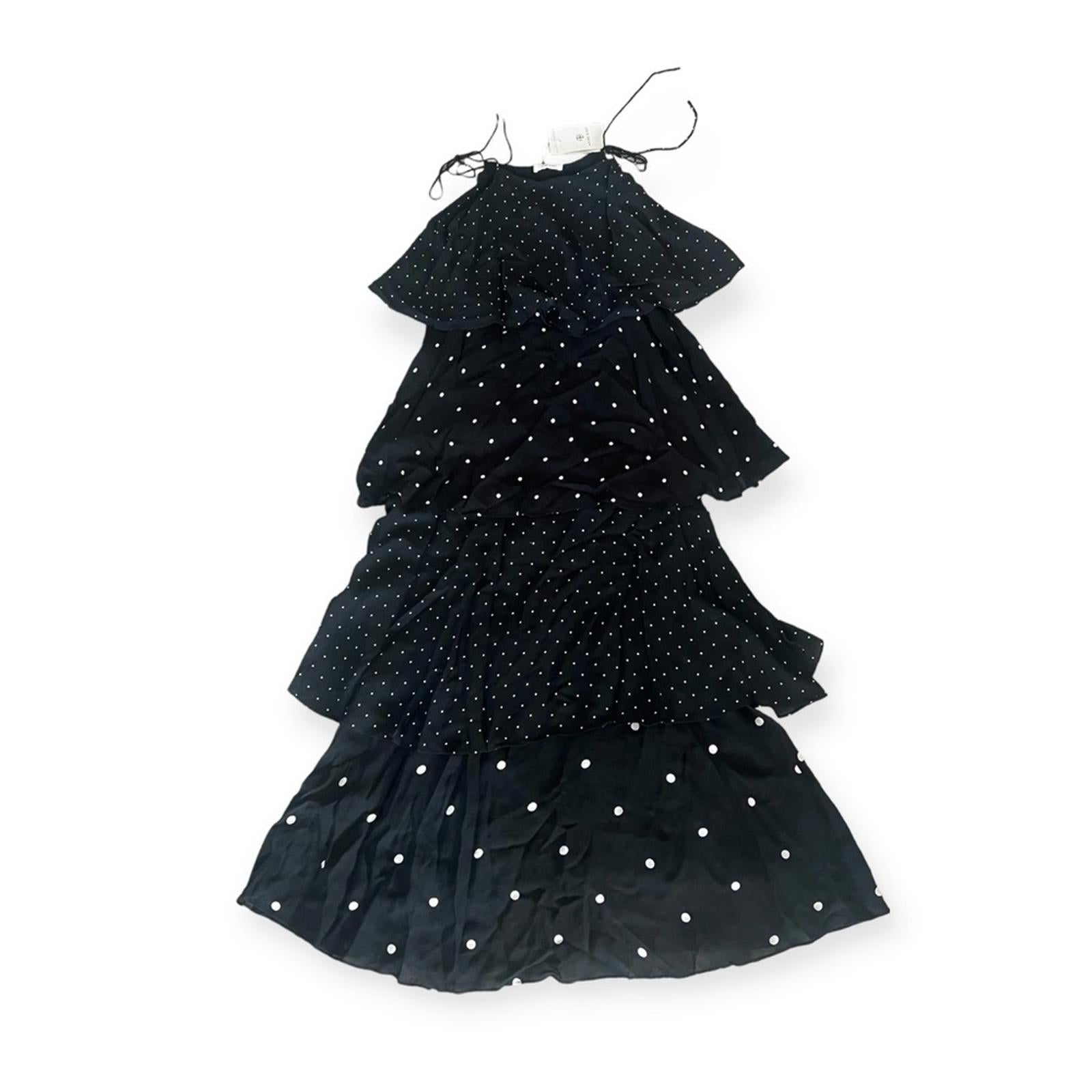 Anine Bing Revolve Daisy Maxi Dress, Black & White Size XS New w/Tag Retail $349