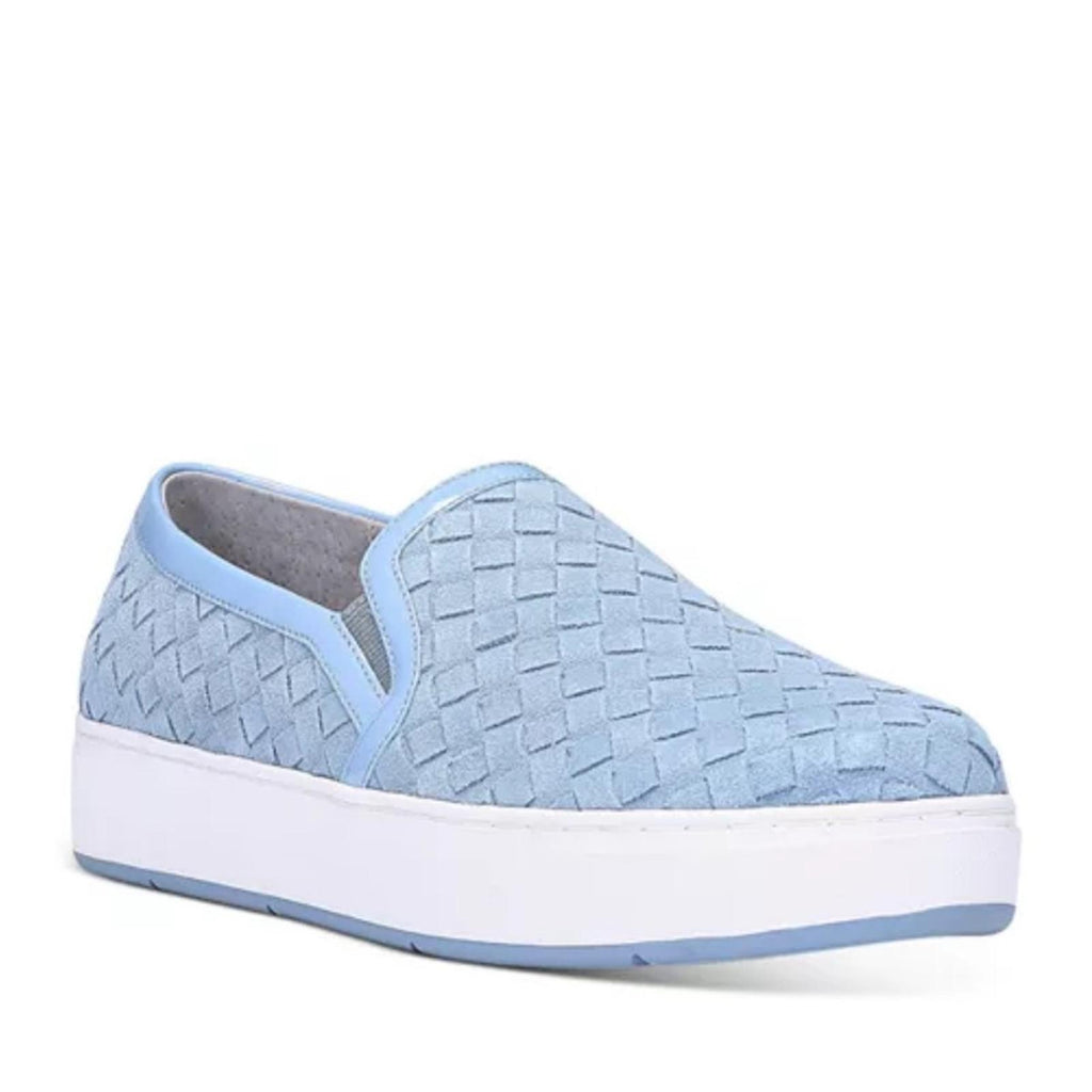 Donald Pliner Rally Woven Slip-On Sneakers in Denim Calf Suede Size 5.5 NWT