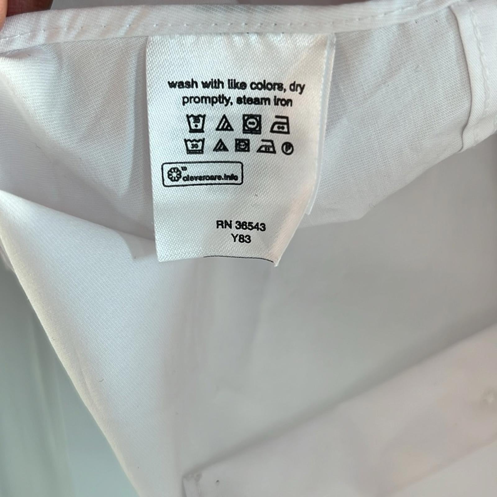 Lauren Ralph Lauren Stretch Slim Fit Dress Shirt White, Size M 15-15.5 (34/35)