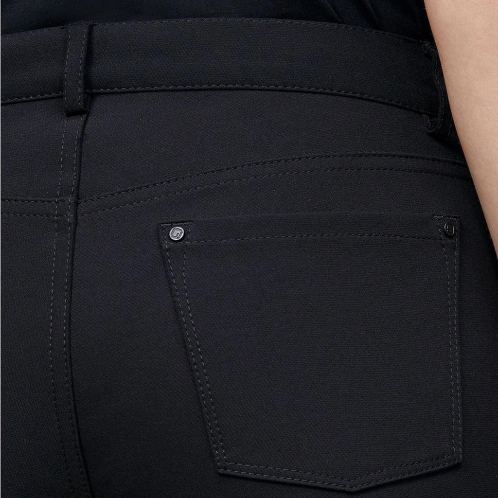Lafayette 148 Acclaimed Stretch Mercer Pants, Navy/Black Size 4, New w/Tag