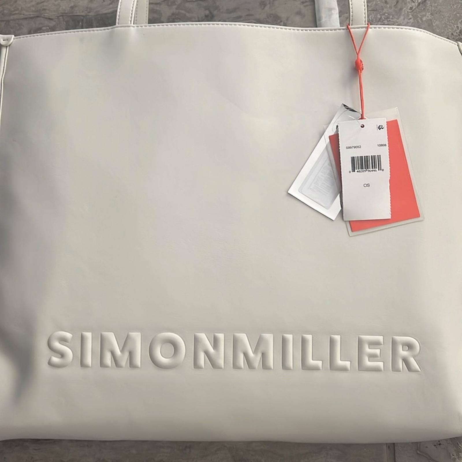 Simon Miller Logo Studio Tote in White, New with Tag