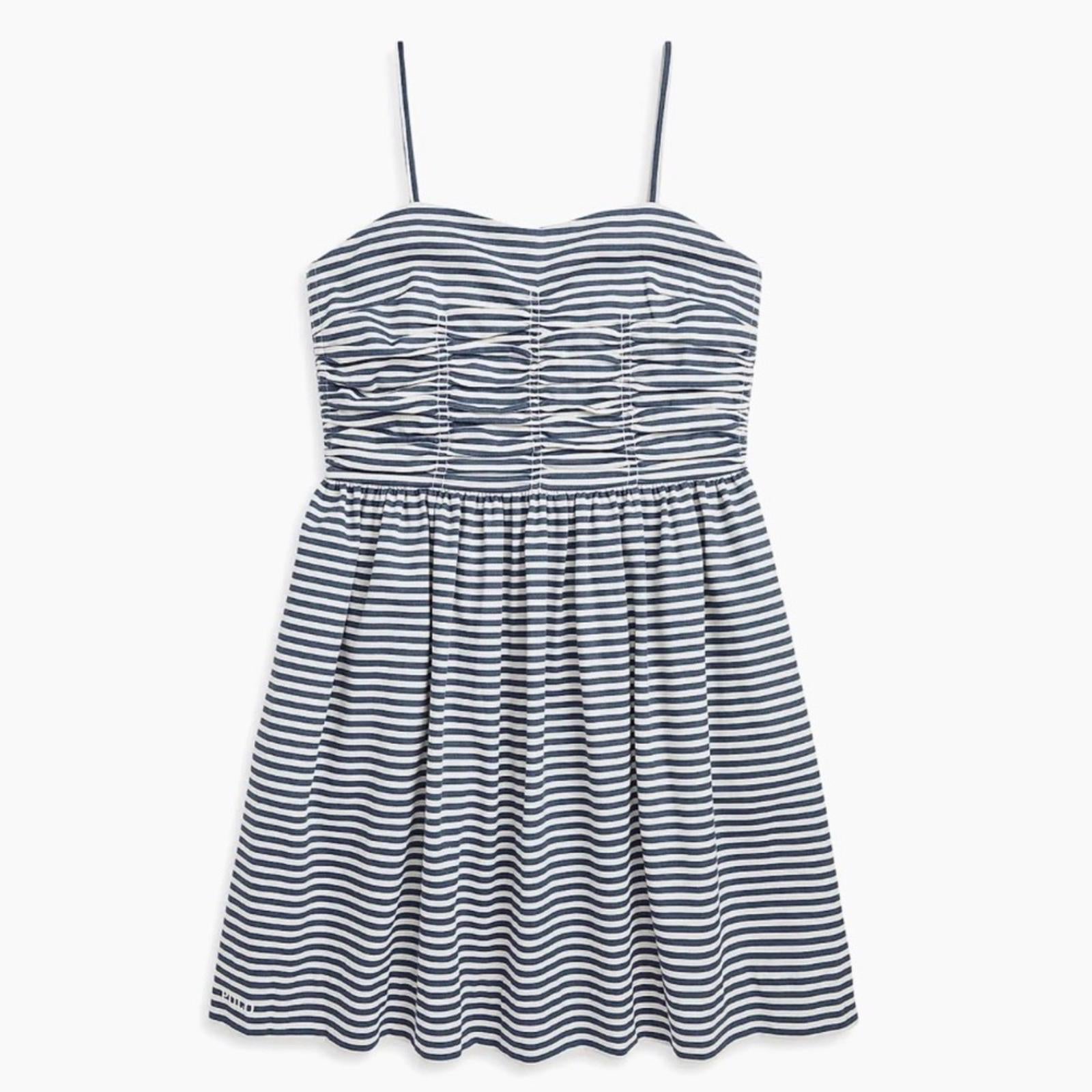 Polo Ralph Lauren Girl's Striped Cotton Sleeveless Dress in Blue, Size 10, NWT