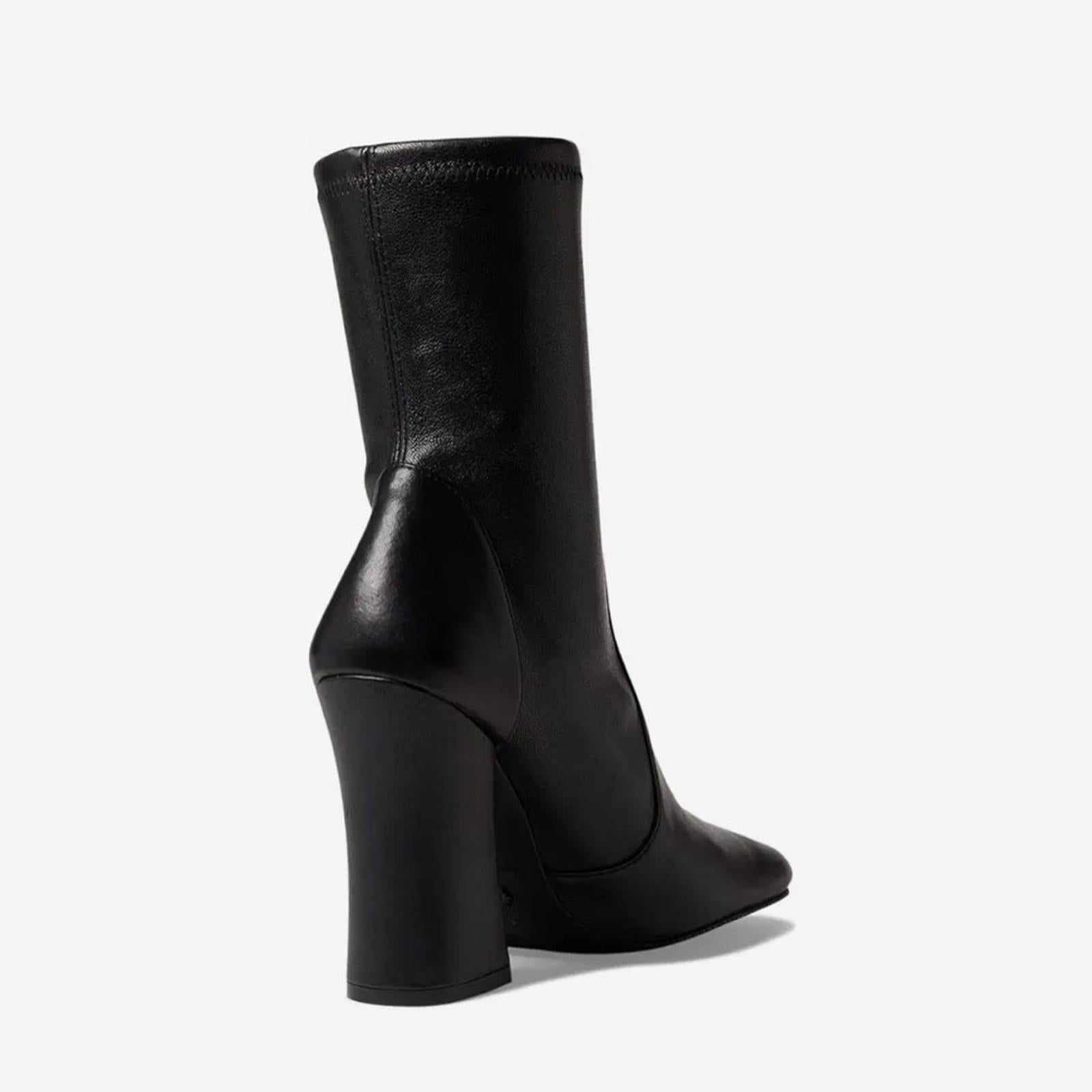 Stuart Weitzman Curveblock High Heel Booties in Black, Size 8 New $650 SOLD OUT!