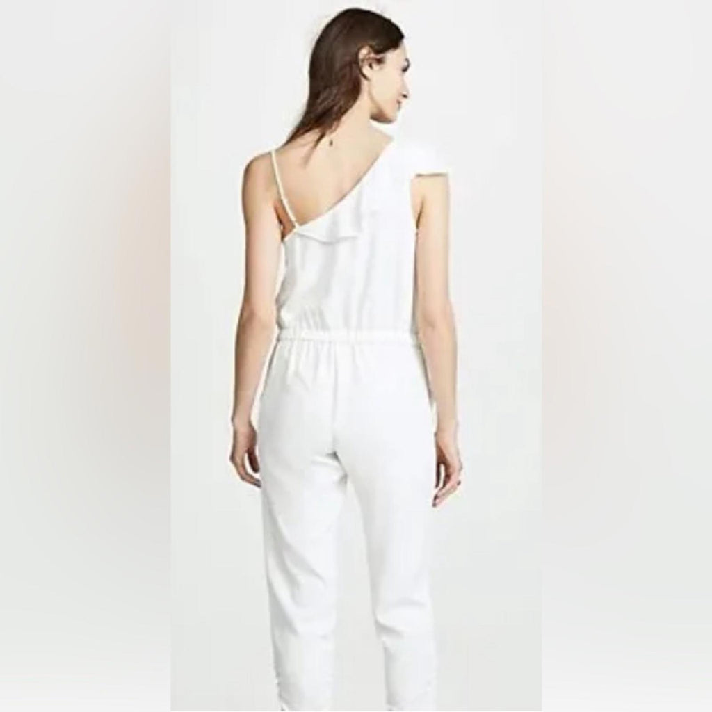 NWT Parker Addison Revolve Asymmetrical Jumpsuit in White, New w/Tag Retail $278