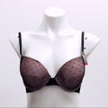 Vince Camuto Push-Up Lace Bra in Nude/Black Lace, Size 36C New w/Tag