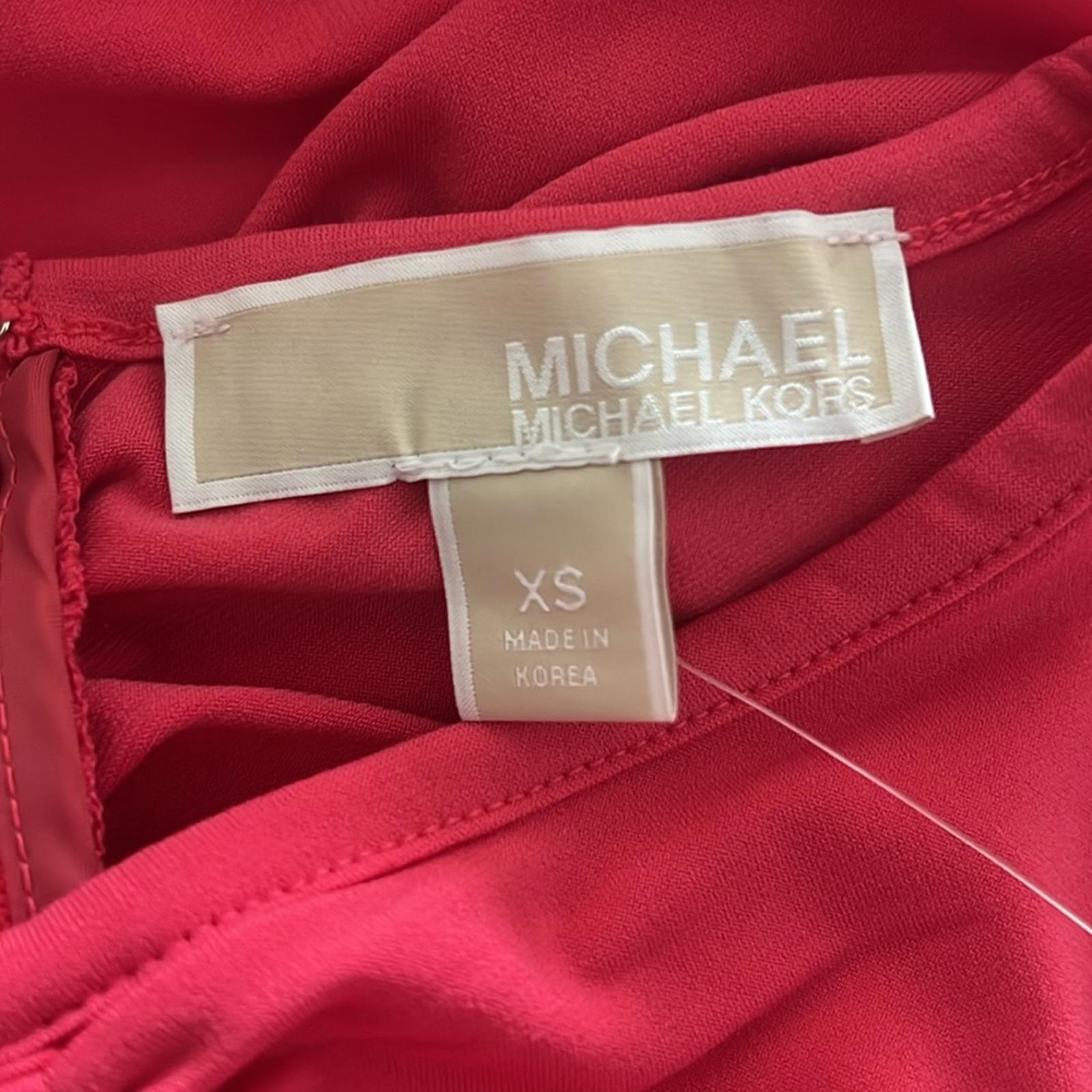 Michael Kors Ruched Matte Jersey Cocktail Halter Dress, NWT, Size XS Retail $140