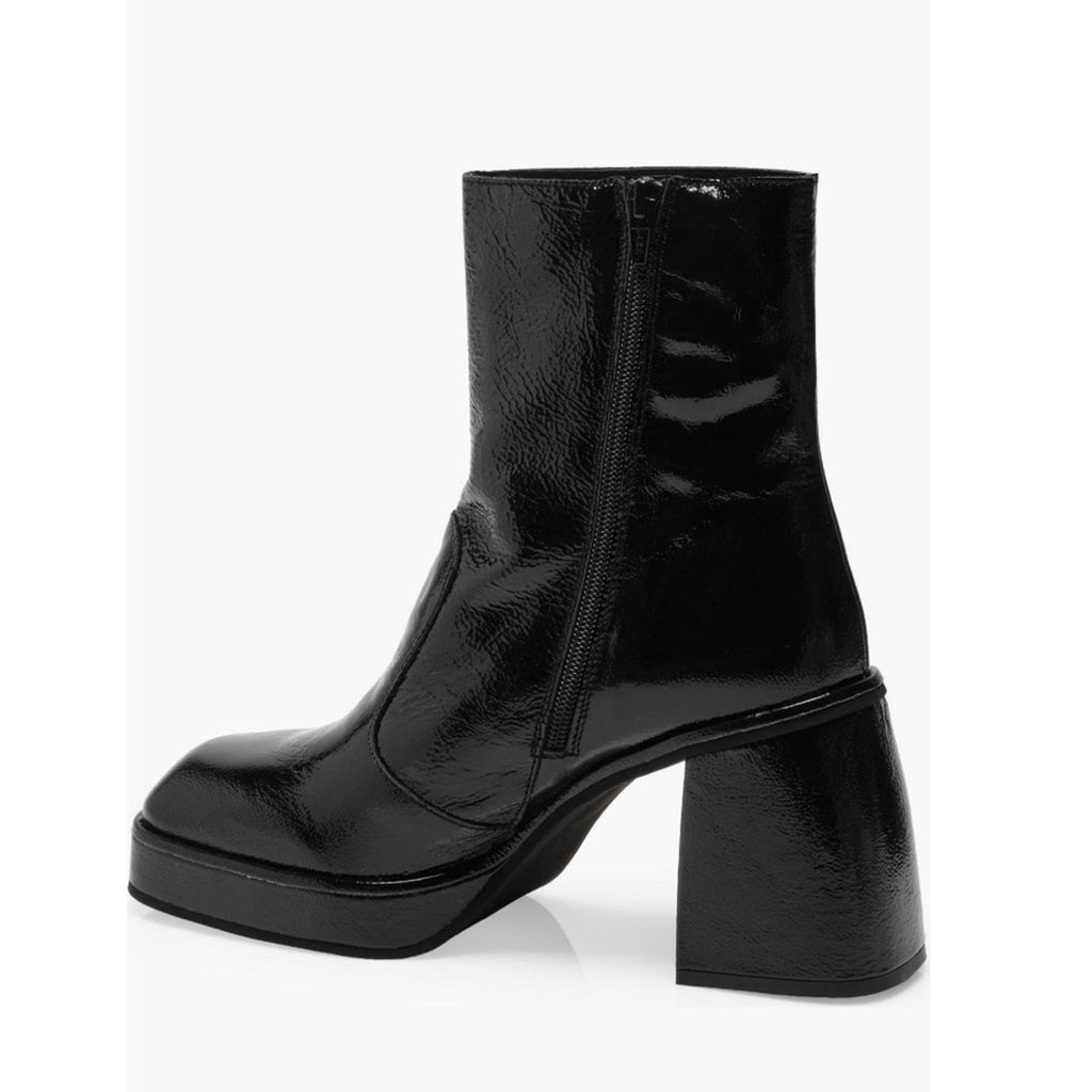 Free People Ruby Platform Bootie in Black Patent, Size EU39 | US9 New in Box