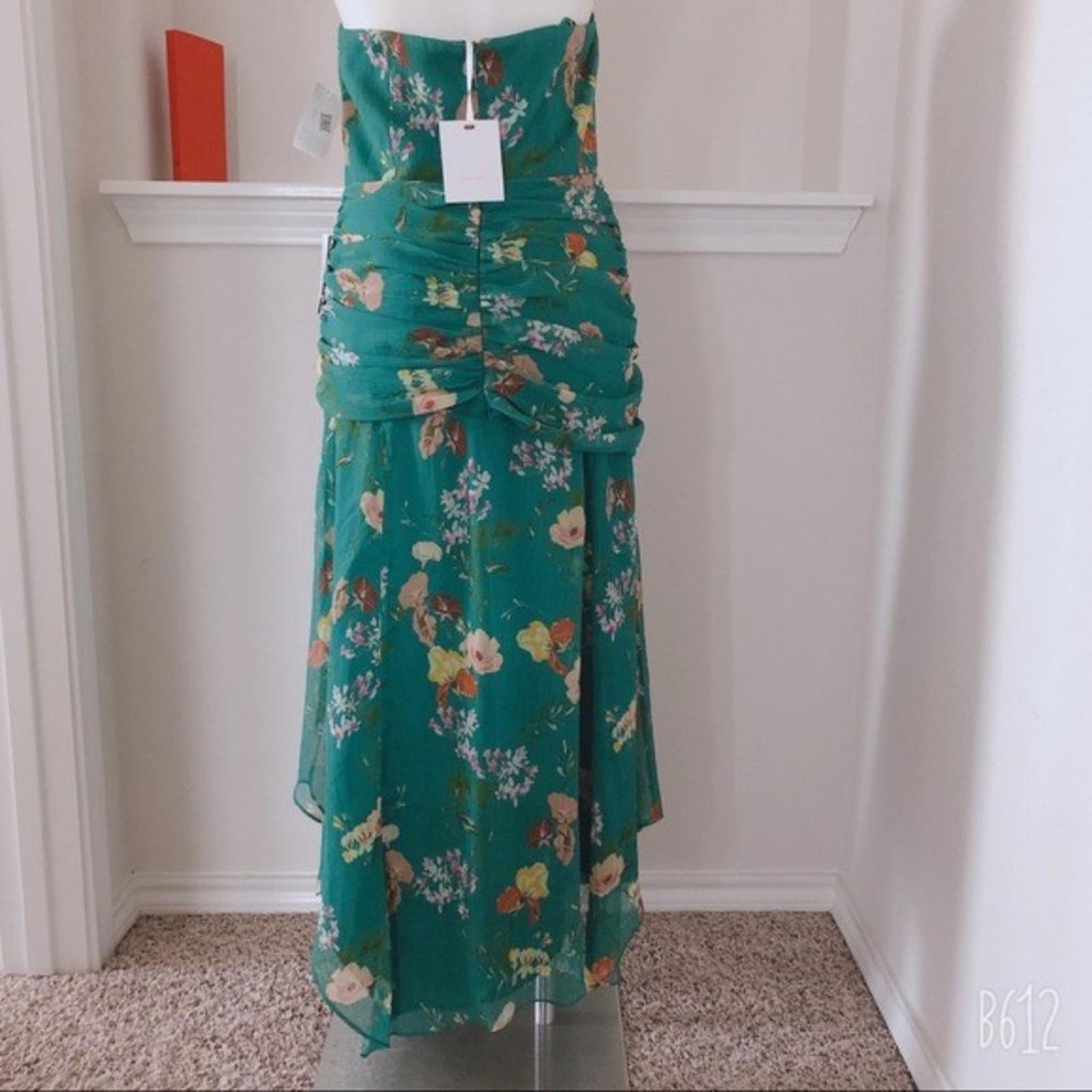 Harlyn Airy Strapless Sweetheart Neck Dress w/Drapery Asymmetric Hem Size 12(XL)