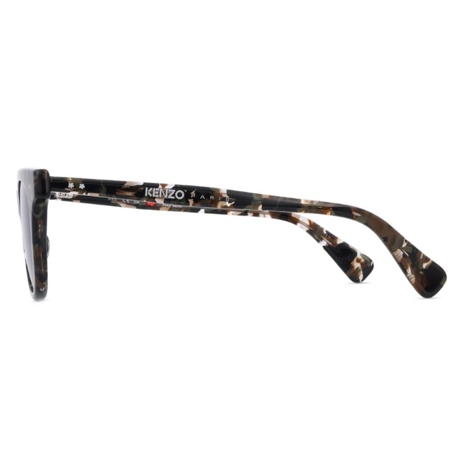 Kenzo Boke Flower Geometric Sunglasses, 48mm, Khaki Havannah Comes w/Case NWT
