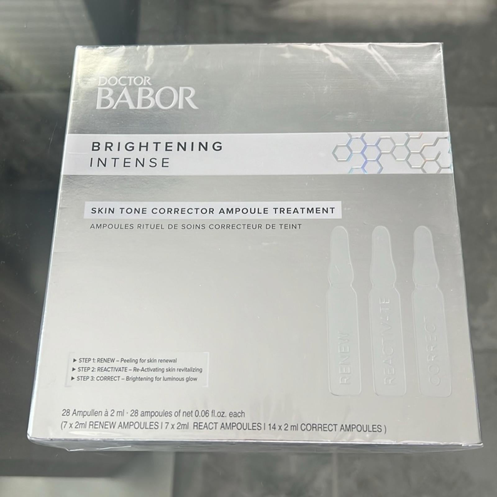 BABOR 28 Brightening Intense Skin Tone Corrector Ampoules Treatment NEW & SEALED