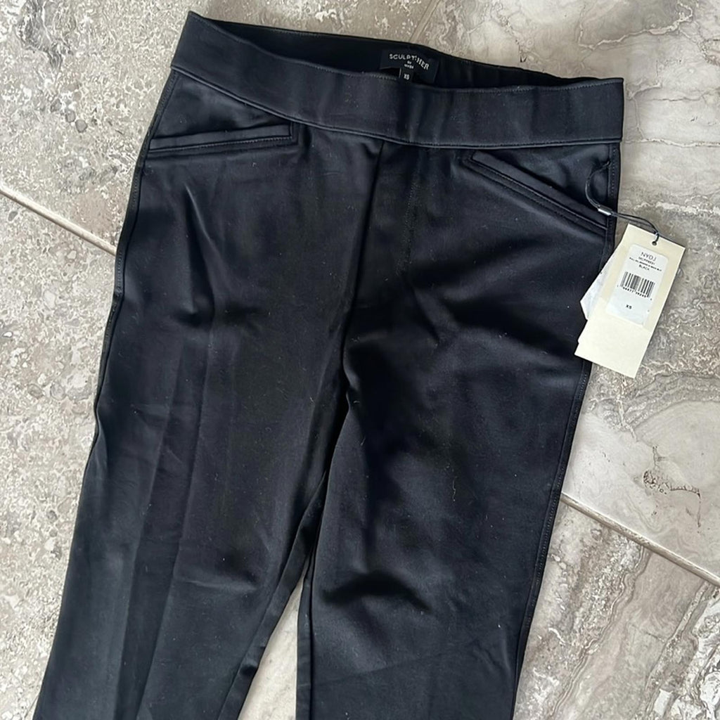 SCULPT-HER by NYDJ Ponte Ankle Leggings in Black, Size XS New w/Tag