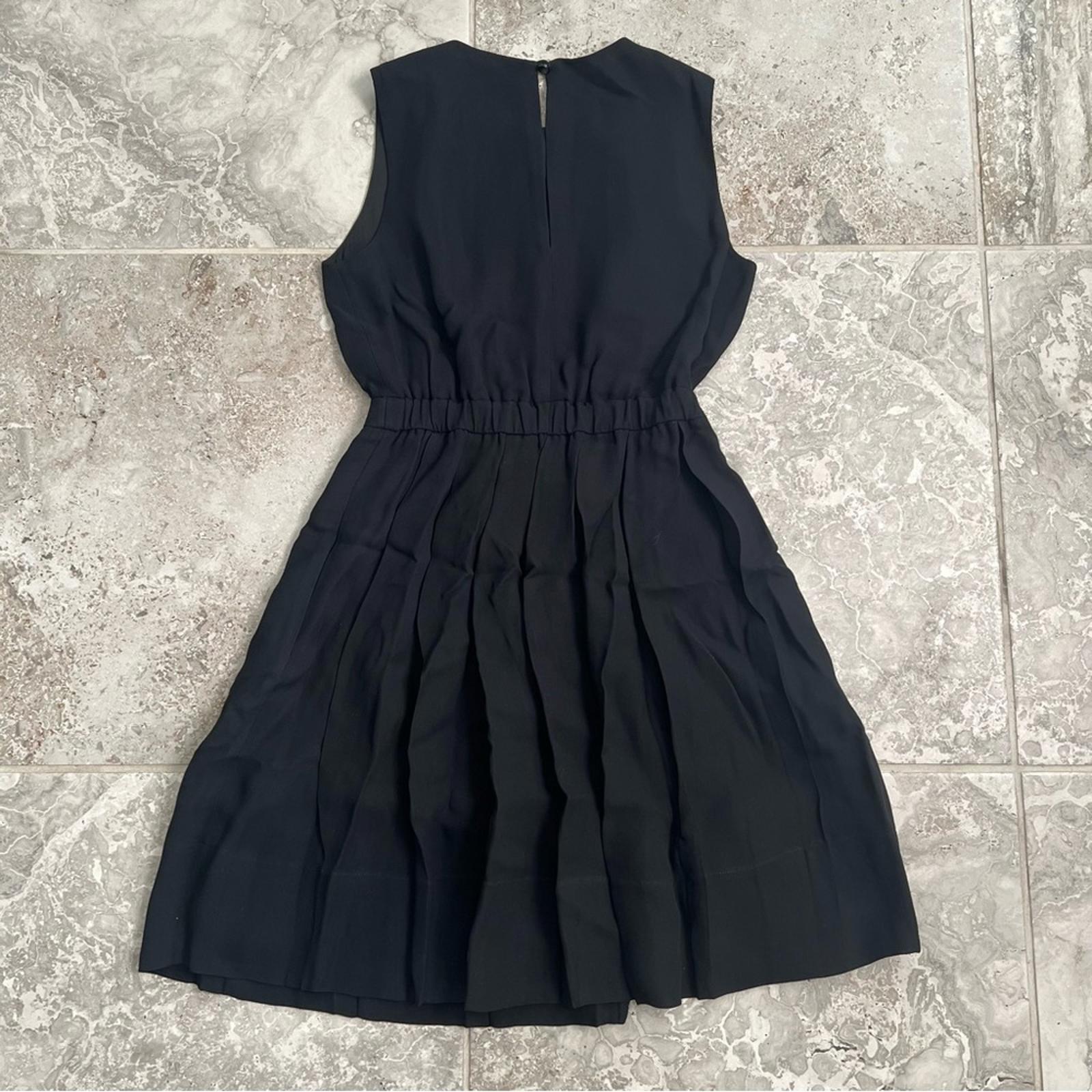 Kate Spade Fit & Flare Pleated Black Dress, Size 0