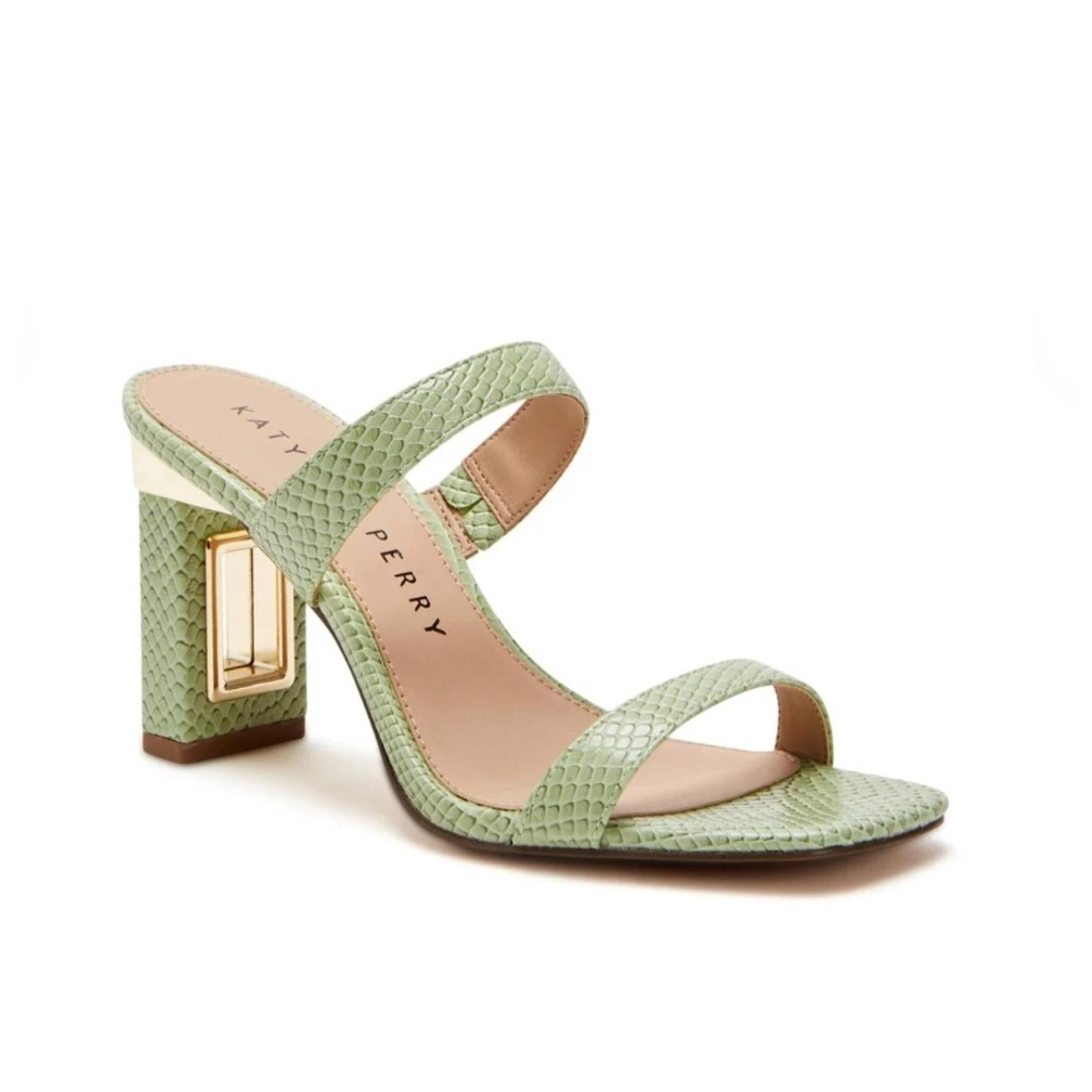 Katy Perry The Hollow Heel Sandal in Celery Green, NWT, Size 10