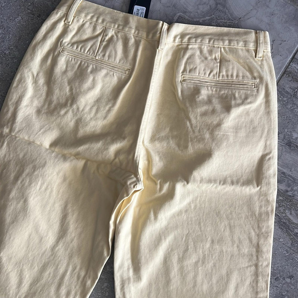 Anthropologie’s Edwin Maiia Trouser Wide Leg Jeans in Lemonade, Size L NEW $228