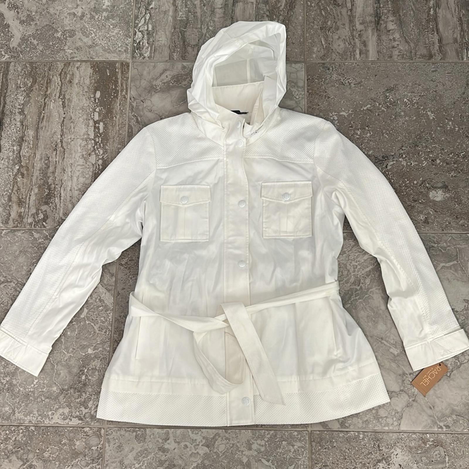 NWT RACHEL Rachel Roy Women's Safari Jacket, White Size XL New w/Tag