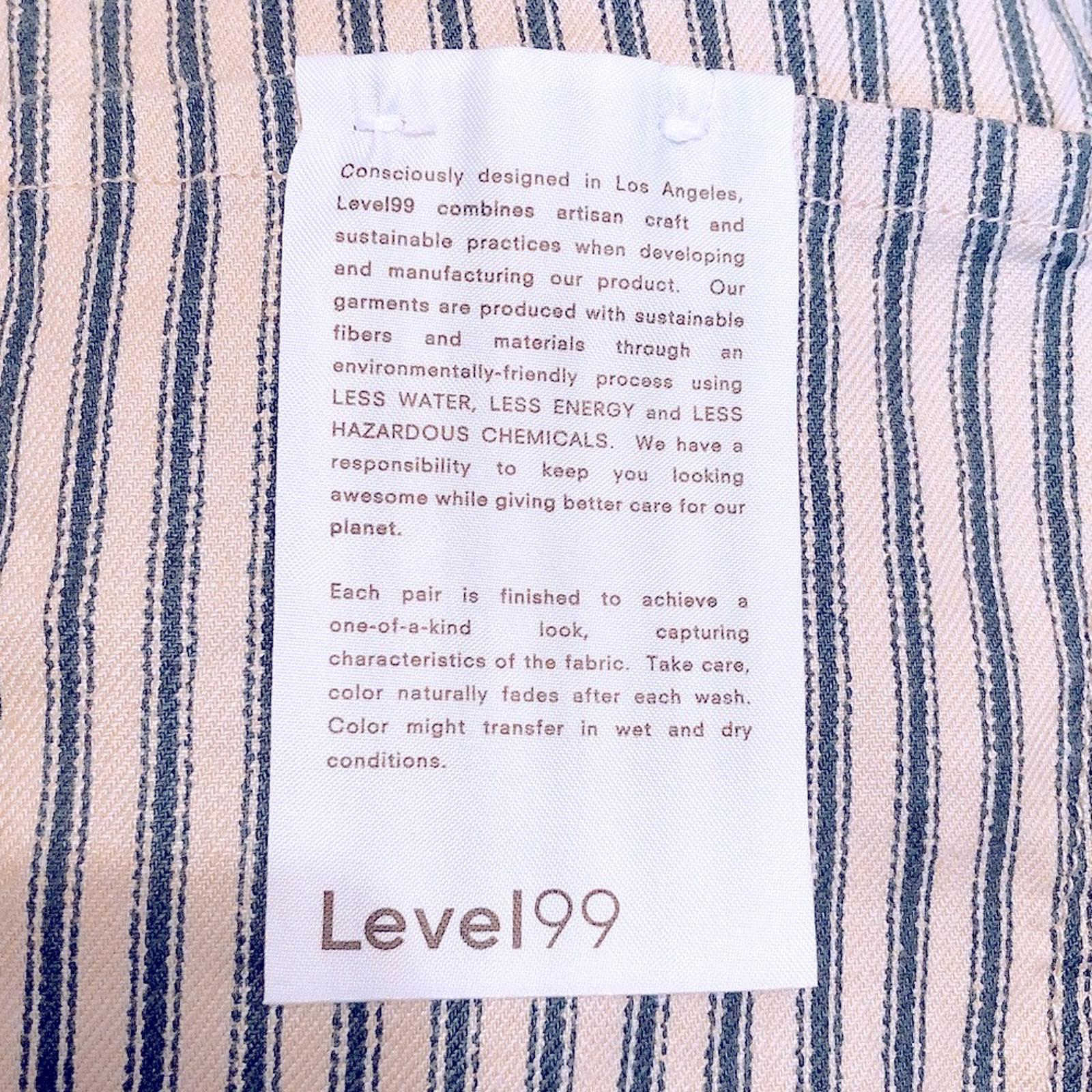 Anthropologie’s Level 99 Elliot Linen-Blend Lounge Pants Nautical Stripe Size 32