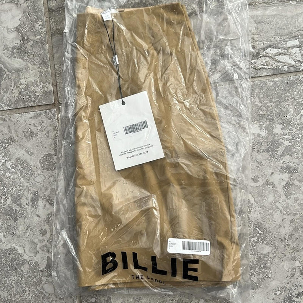 NWT Billie the Label Eva Skirt in Khaki, Size 0 New w/Tag