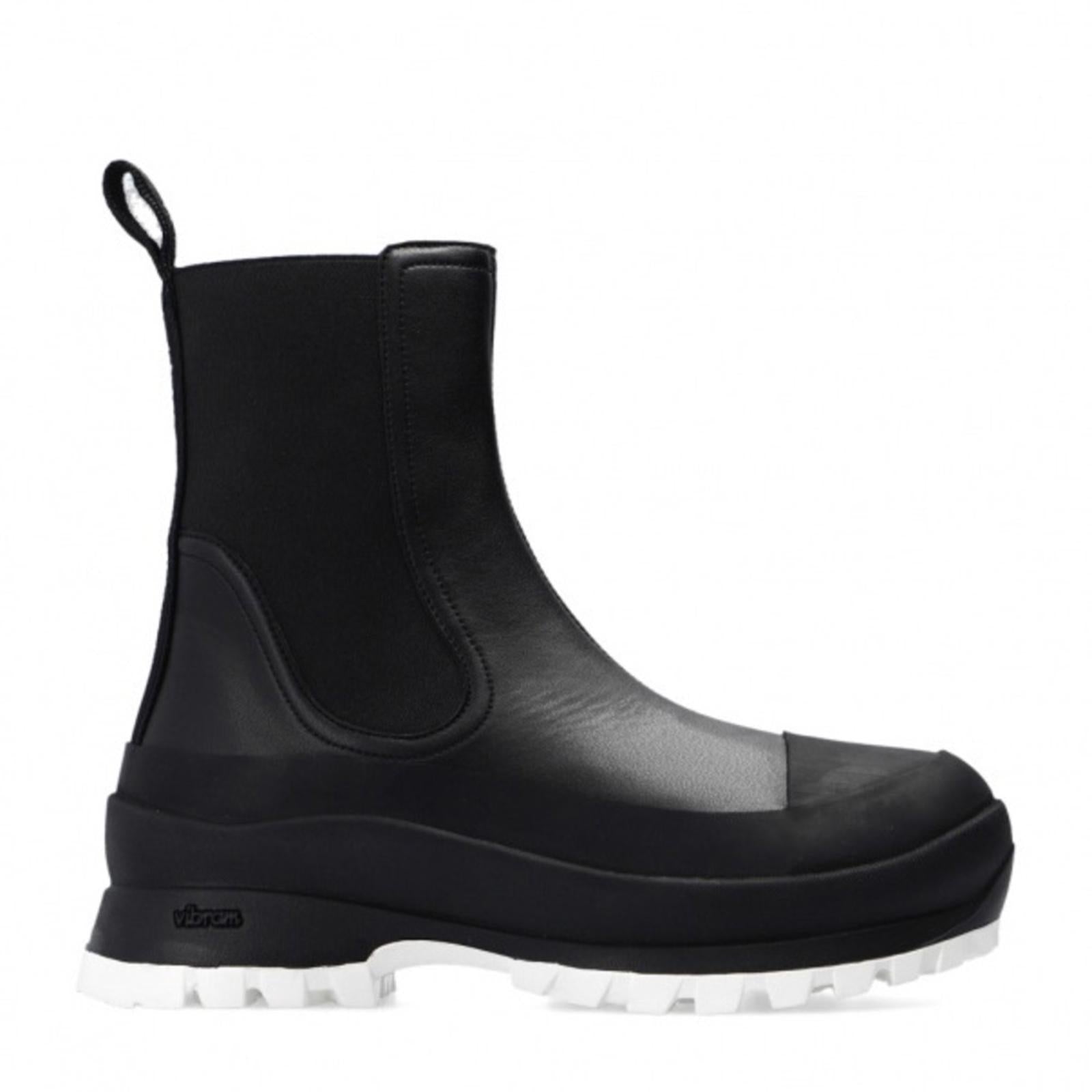 Stella McCartney Trace Chelsea Boots w/Logo Black, Size 40 New