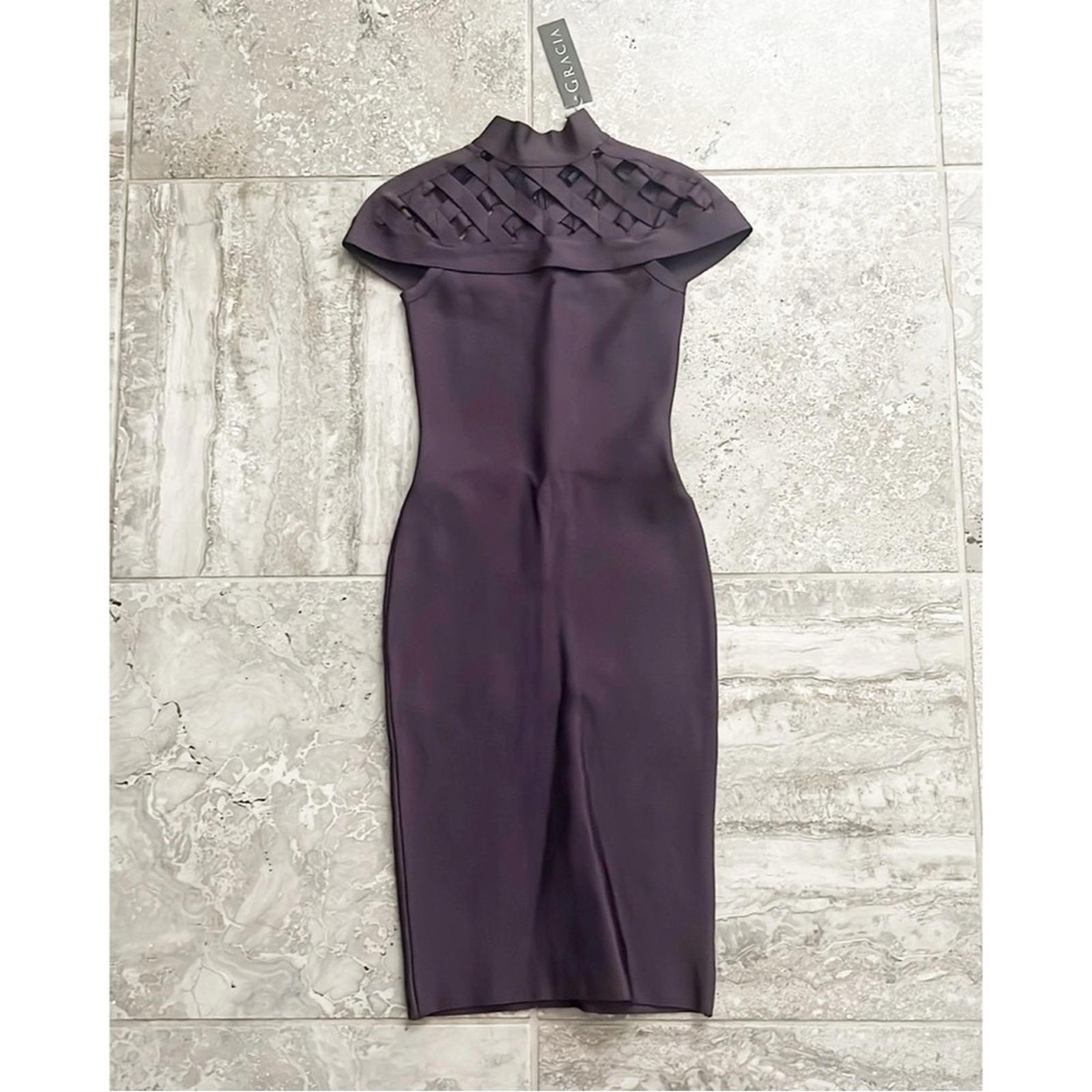 Garcia Caged-CutOut High Neck Tube Dress Purple, Size S New w/Tag $198 SOLD OUT!