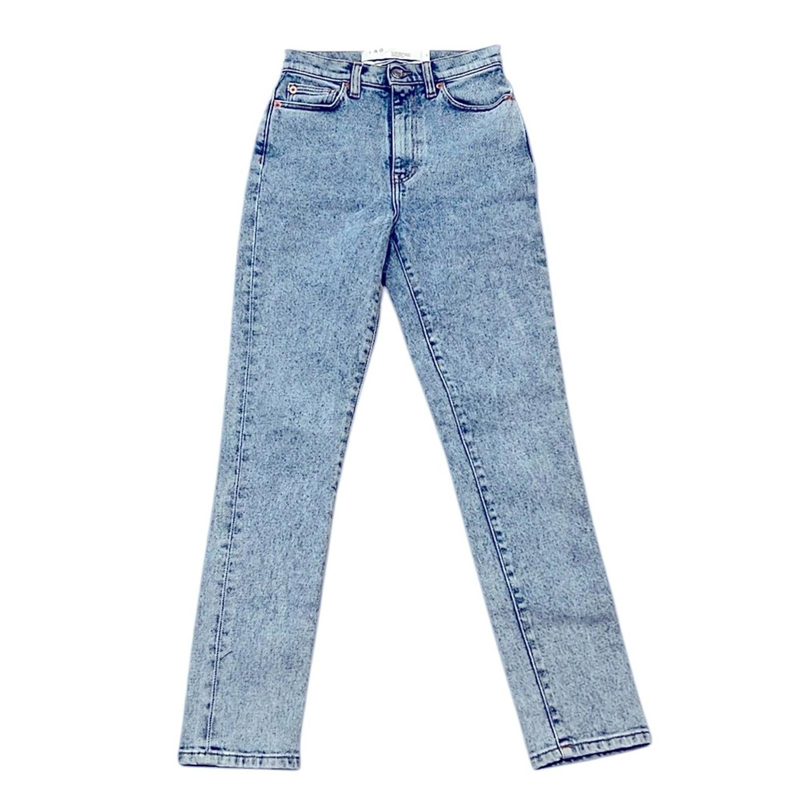 IRO Oilie High-Rise Skinny Jeans in Light Denim Acid Wash Size 24 New w/Tag $380