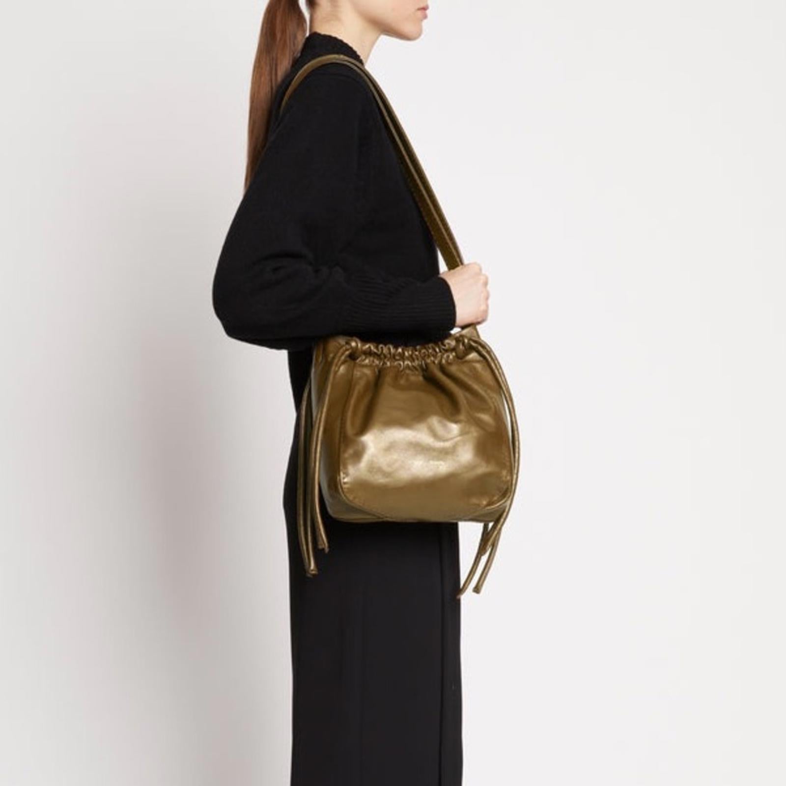 PROENZA SCHOULER Drawstring Pouch Crossbody Bag w/Tag +Dust Bag, EXCELLENT $1255