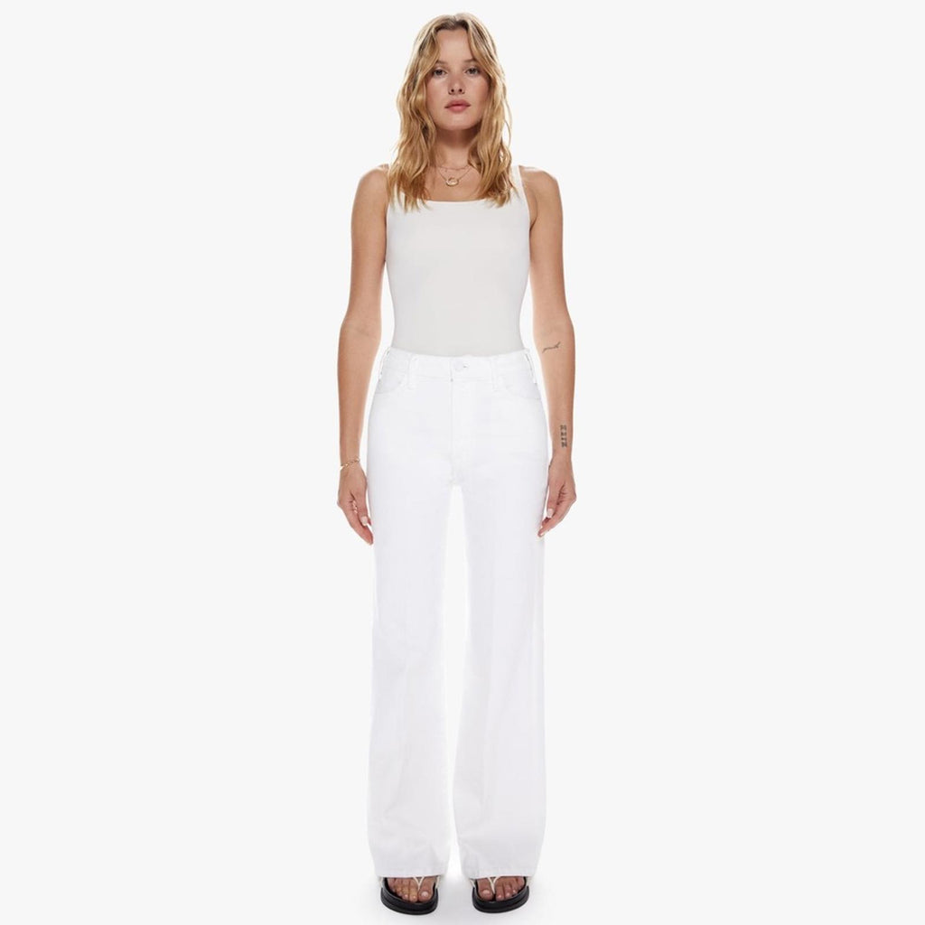 MOTHER The Hustler Roller Skimp White Jeans, Size 27 New w/Tag SOLD OUT