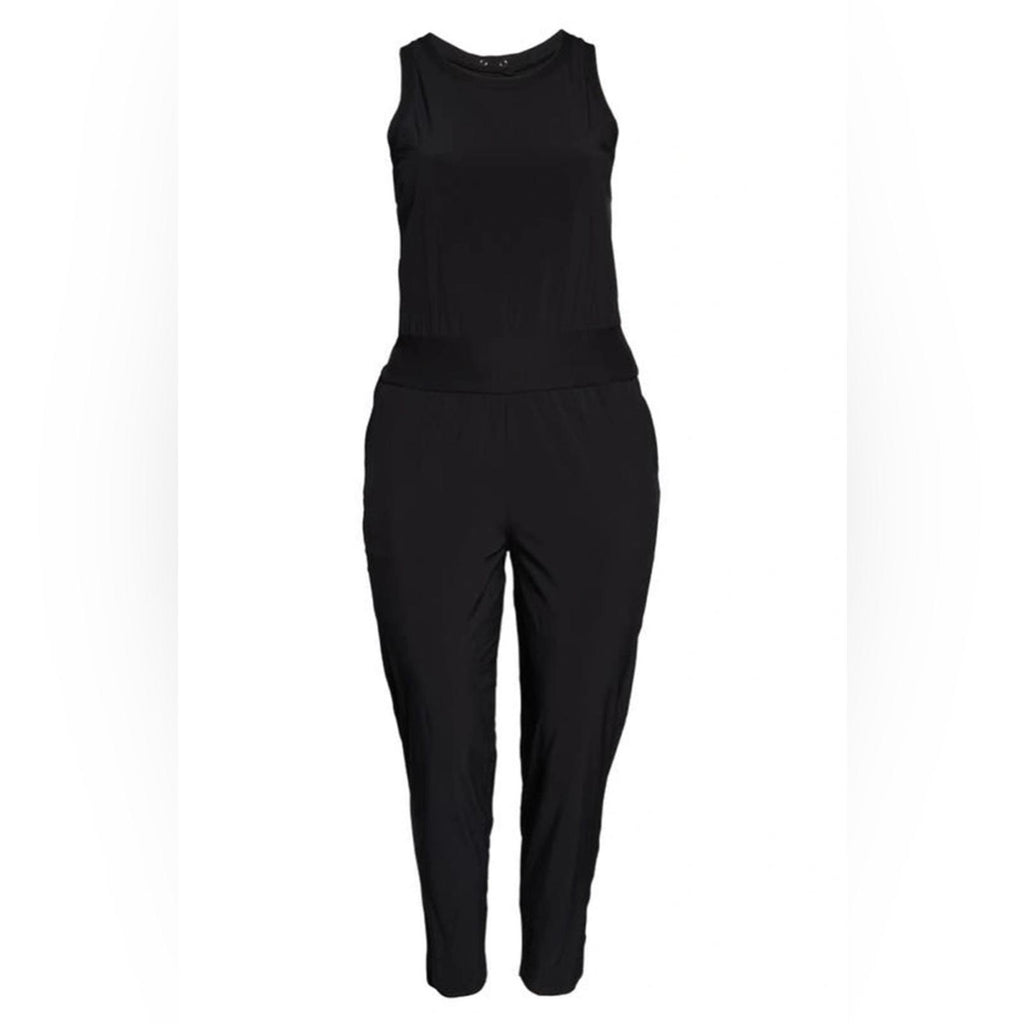NEW Zella Pursuit Sleeveless Jumpsuit in Black, Plus Size 2X New w/Tag