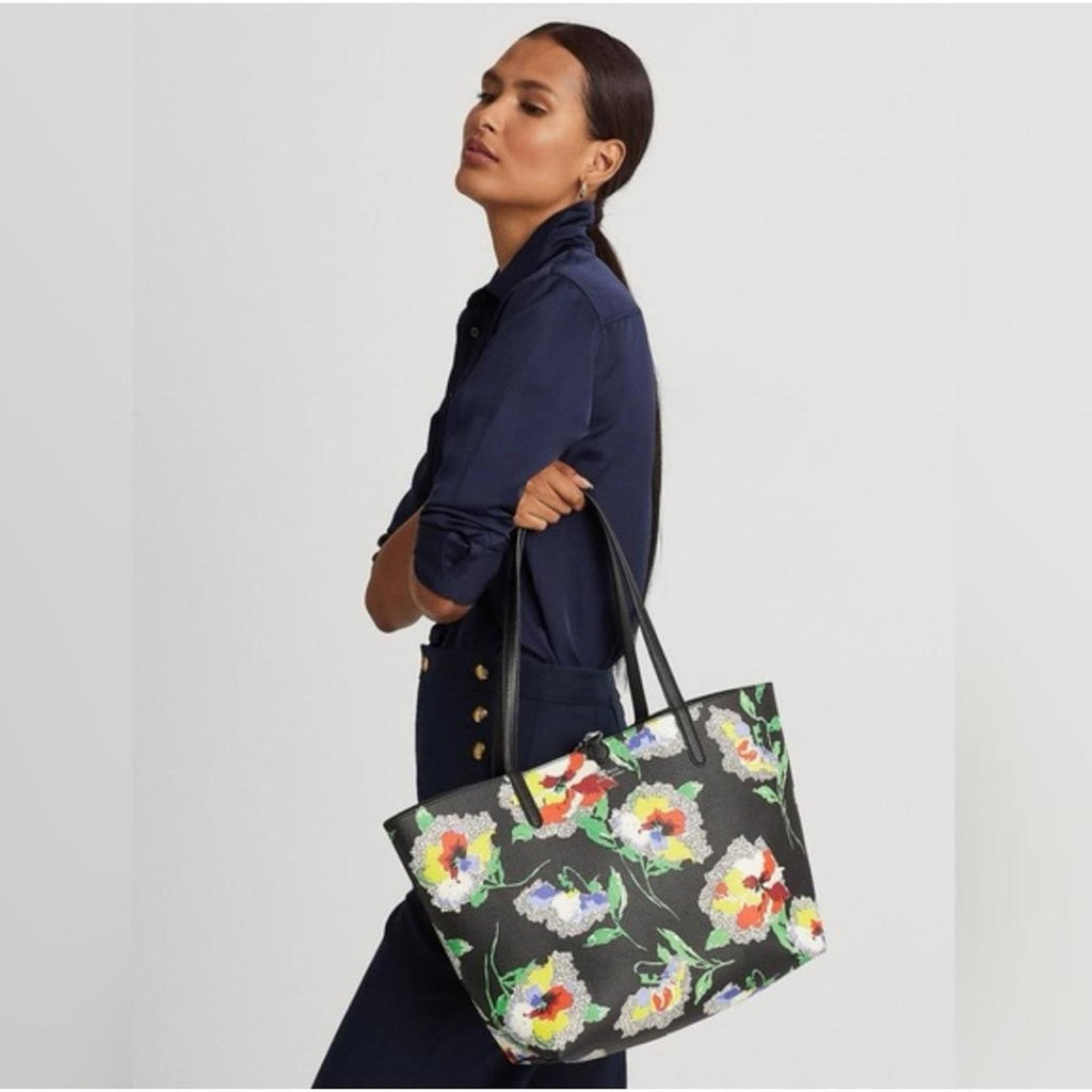 Lauren Ralph Lauren Large Reversible Tote Bag, Pouch & Handbag, NWT