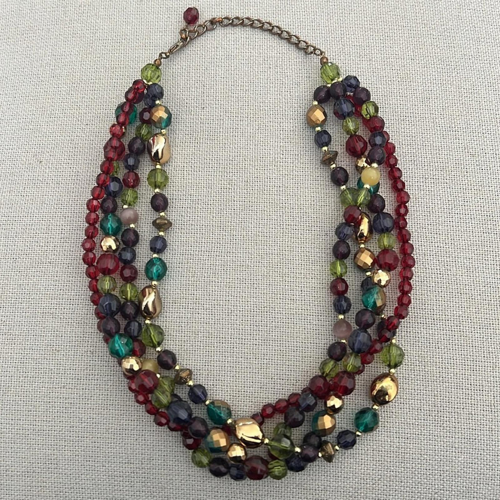 Beaded Necklace, Multicolor