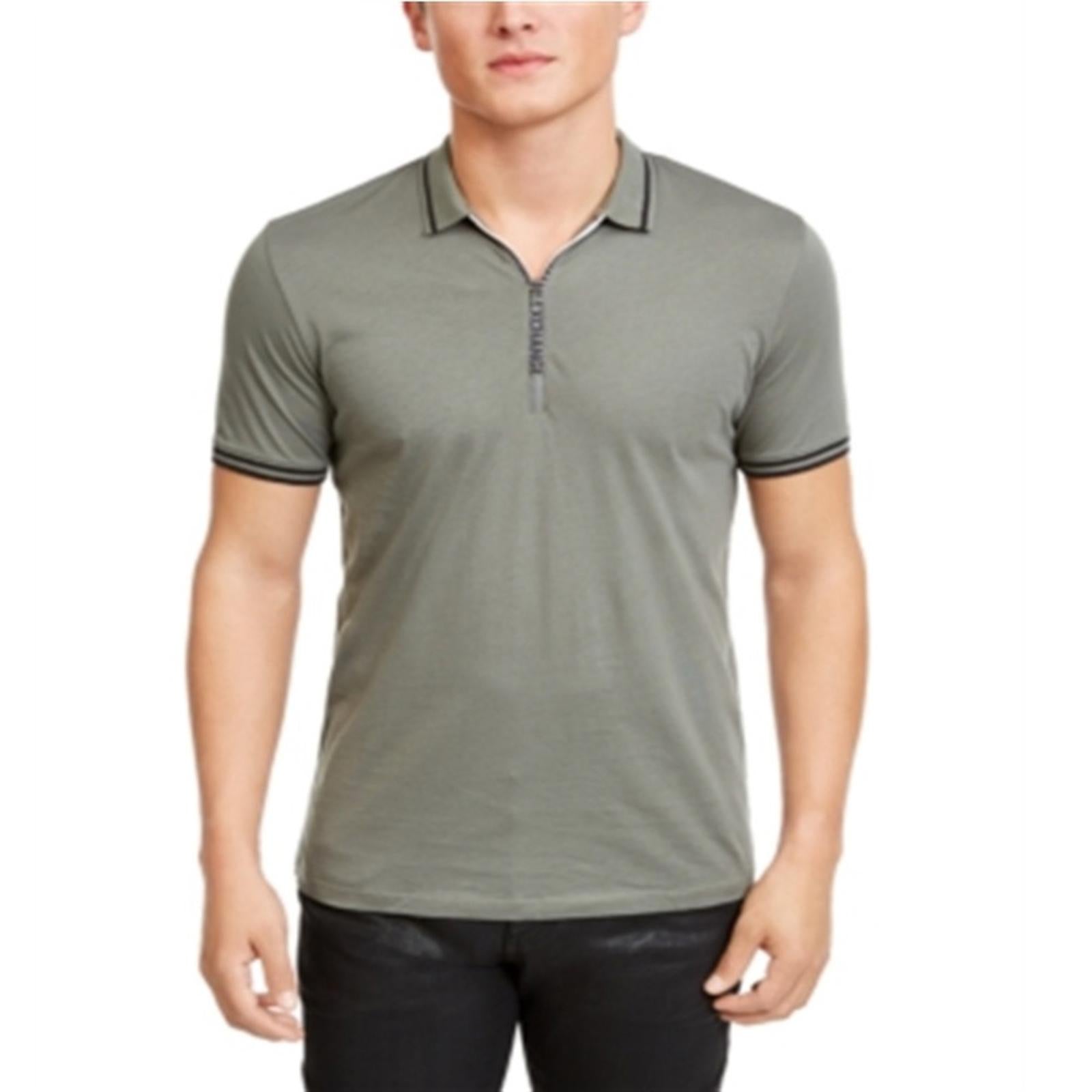 AX Armani Exchange Zipper Logo Polo Shirt in Olive Green, Size XL EXCELLENT!