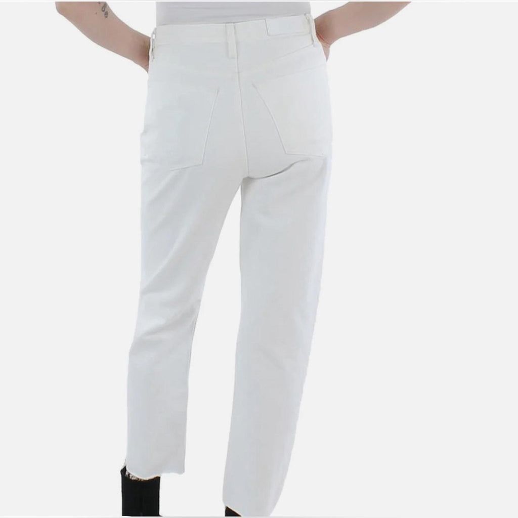 RE/DONE 70s Stove Pipe White Destroyed Jeans, Size 31 Retail $295 - NWT