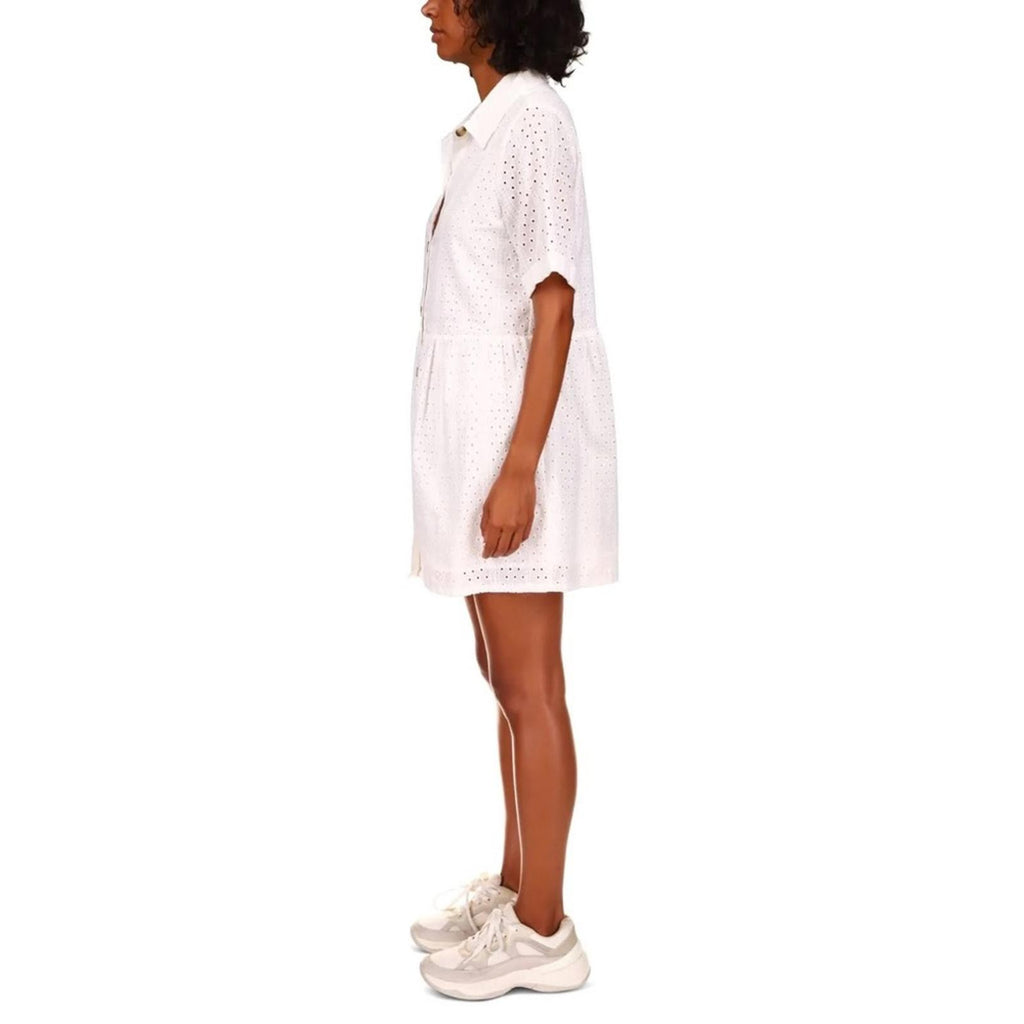Sanctuary Heirloom Collared Midi Shirtdress in White, Size S NEW w/Tag