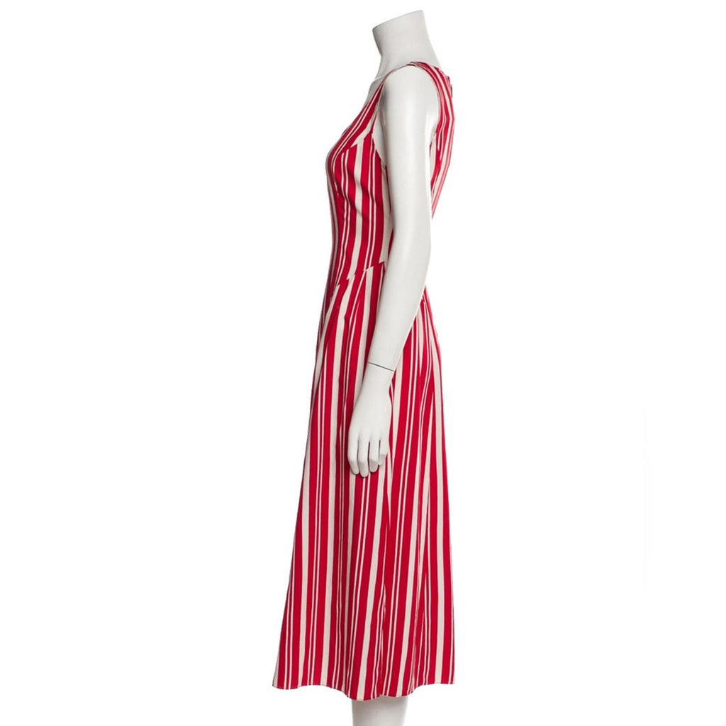 NWT Jason Wu Striped Scoop-Neck Sleeveless Dress, Size 0 New w/Tag Retail $695