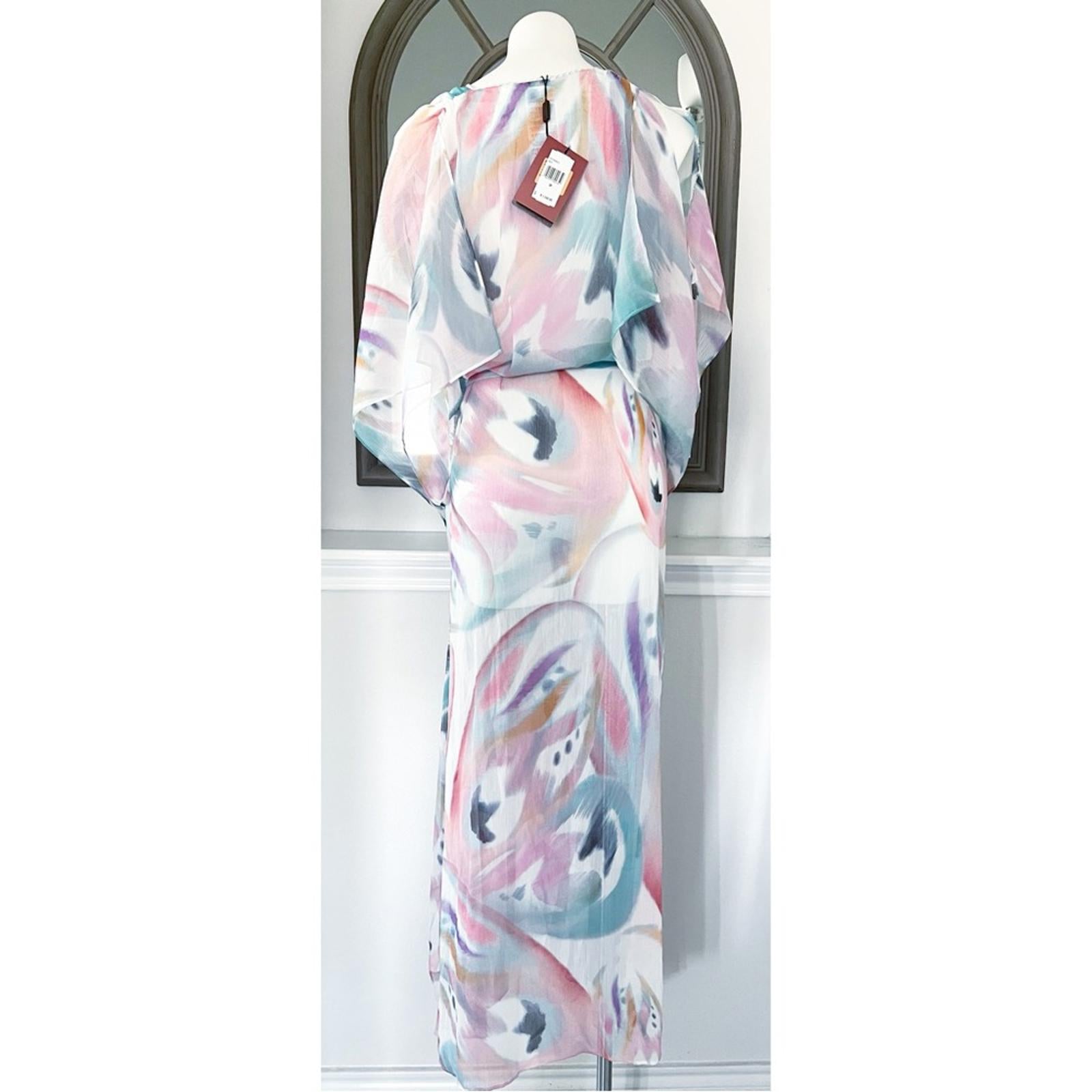 Etro Abito Mare Kaftan-Style Dress in Pastel (Made in Italy) Size 38, NWT $1,550