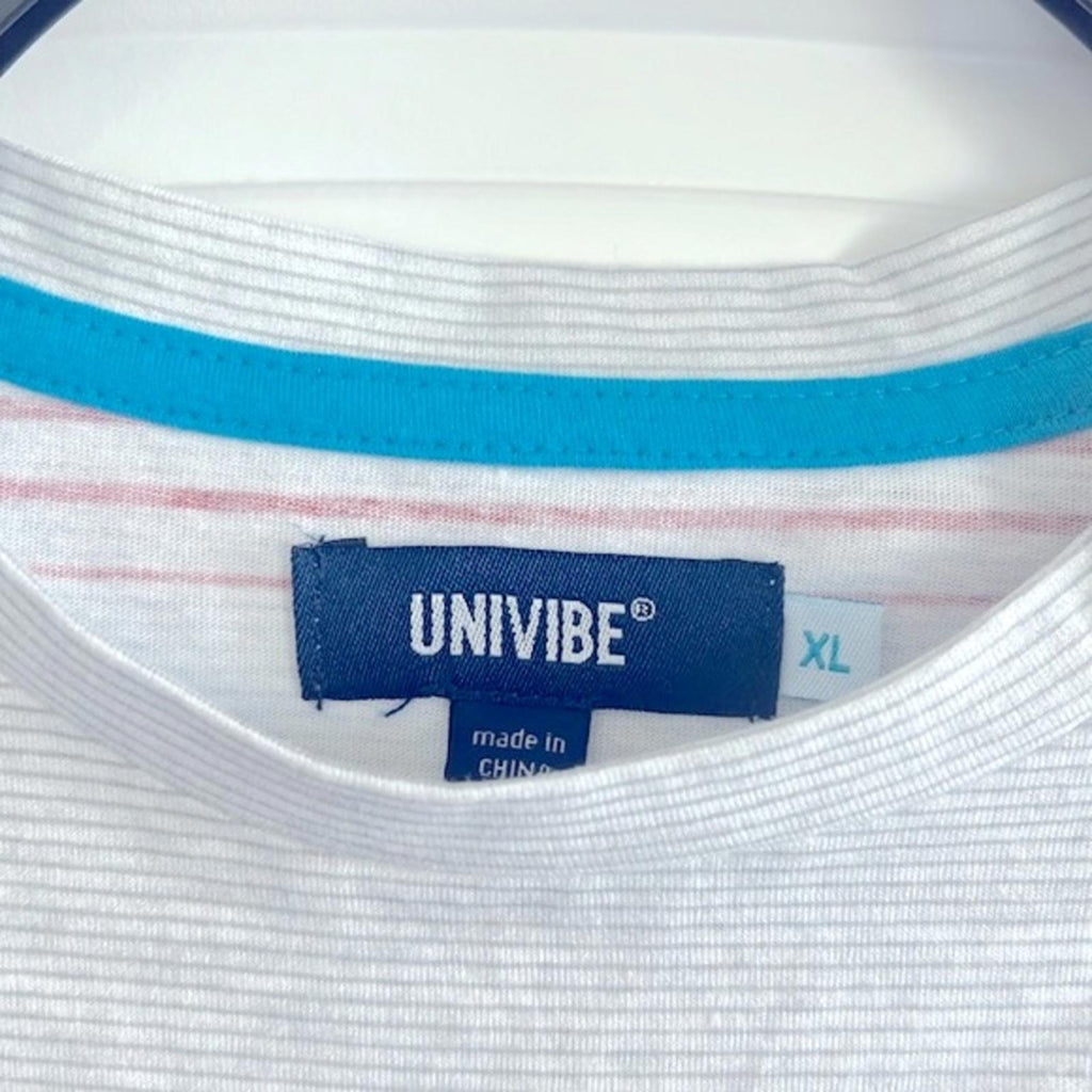 Univibe Boys Cristiano Multi Stripe Crewneck SS T-Shirt Size XL New w/Tag