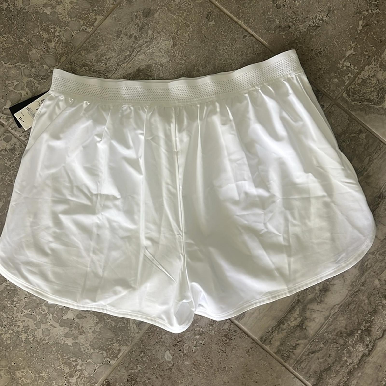 ID Ideology 3-In-1 Running Shorts in White, NWT, Plus Size 2X