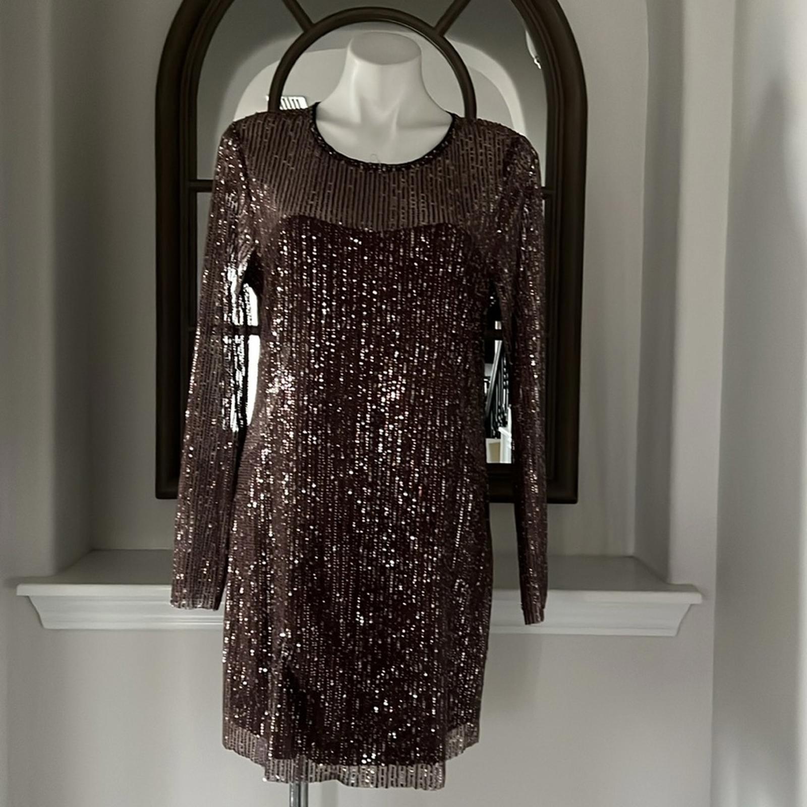Walter Baker Bellini Dress, City Sequin Size XL NEW w/Tag $368