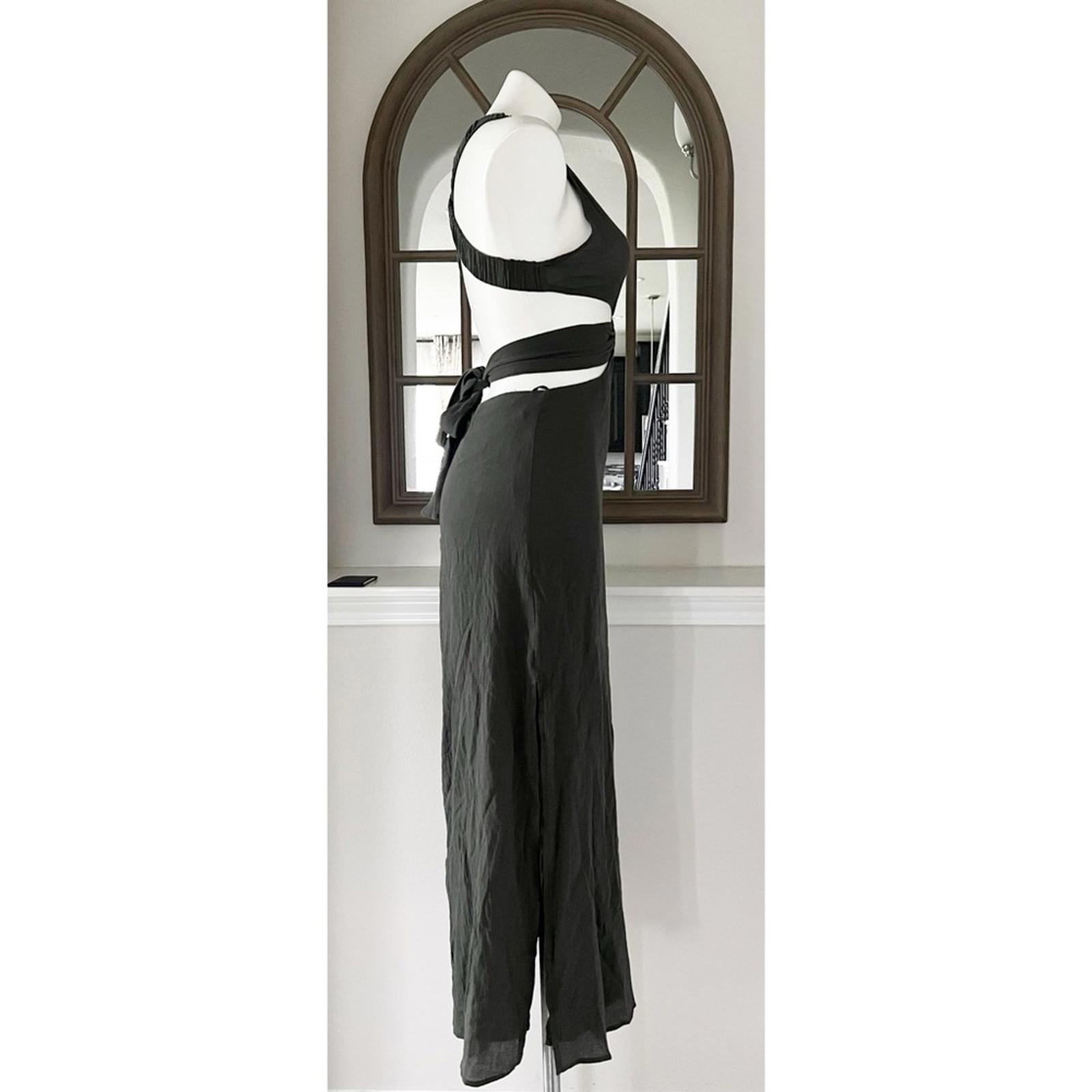 NWT Lush Cut-Out Maxi Dress, Moss Green, Size S New w/Tag