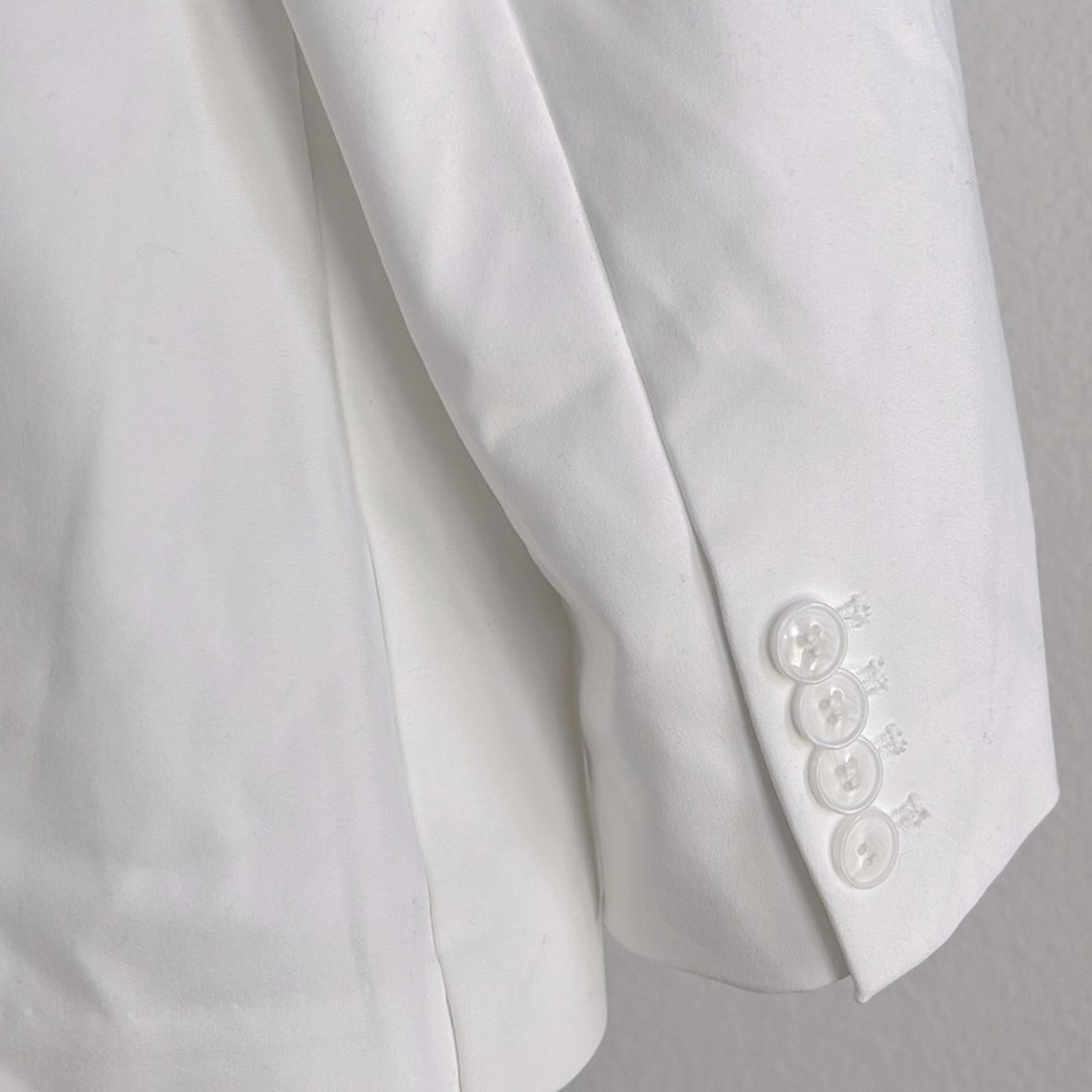 Lane Bryant White Double-Breasted Blazer, NEW, Size 16
