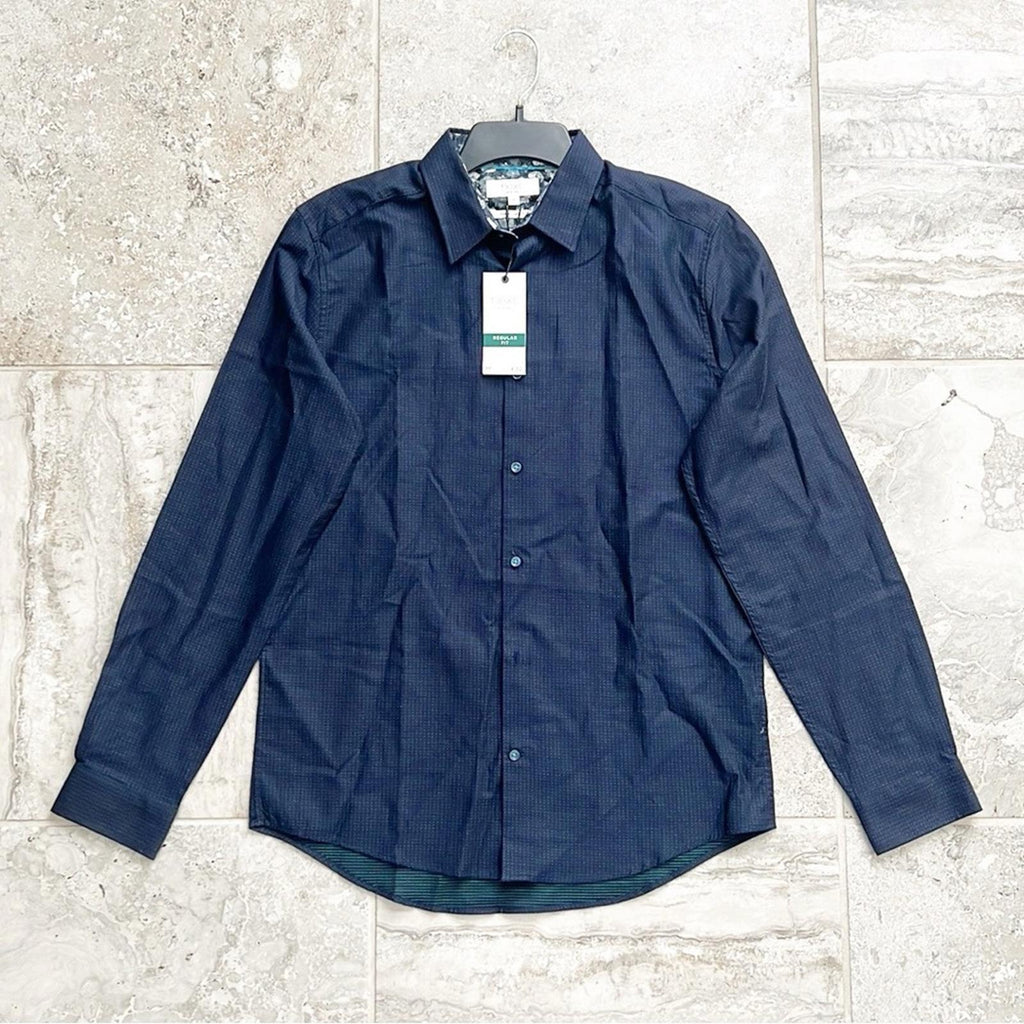 NWT next Regular Fit Men’s Dress Shirt, Navy Size M New w/Tag Retail £32