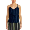 Rachel Roy Jasmin Plaid Tie Camisole Top in True Navy, Size S, New w/Tag