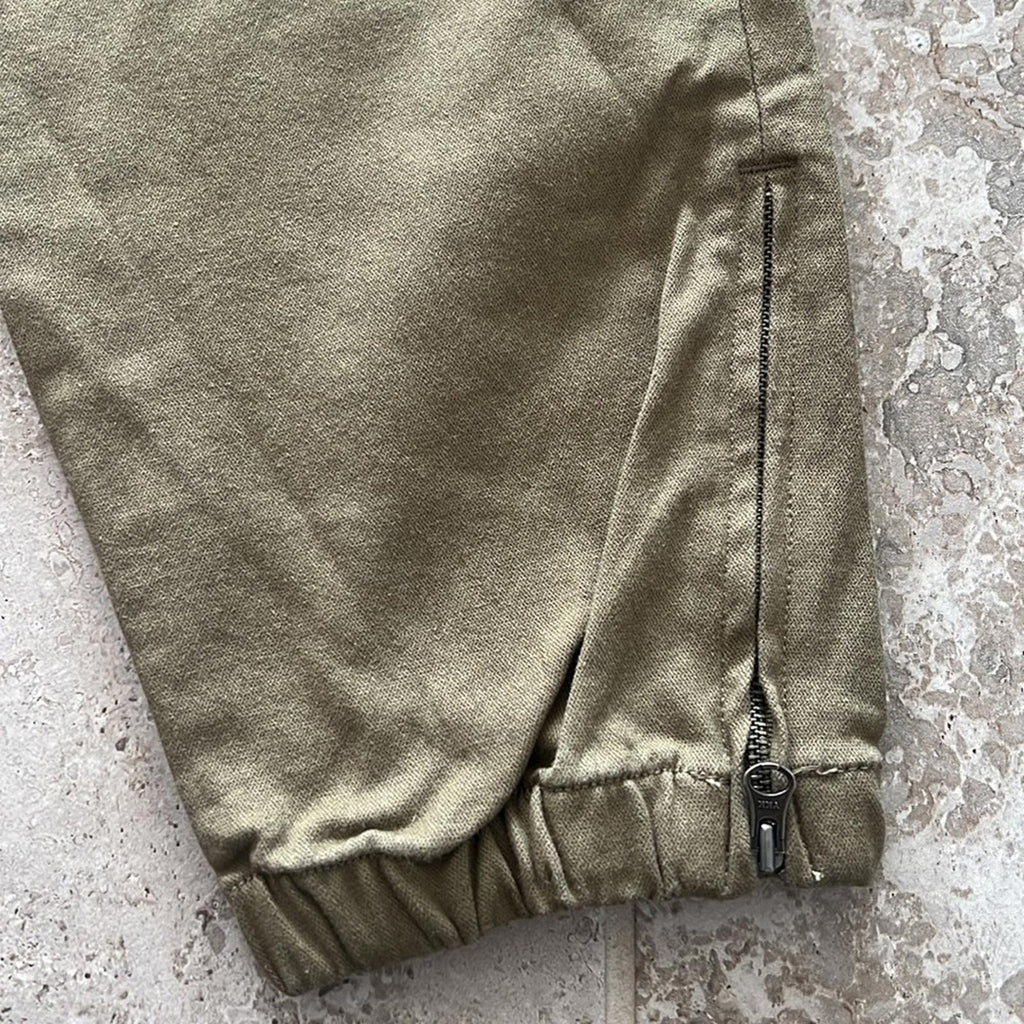 L.T.J Letter to Juliet Zip Cuff Utility Pants in Grey, Size L New w/Tag