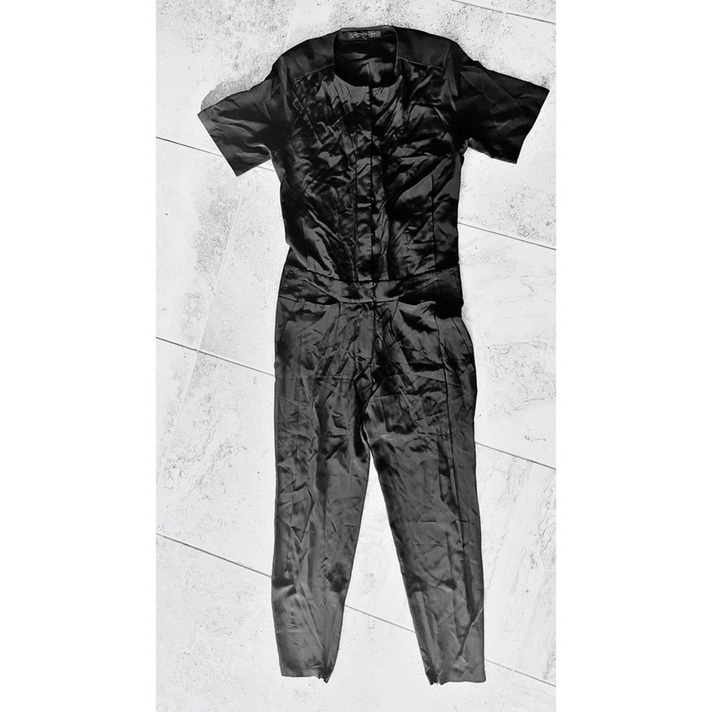 Barbara Bui Silk Cape Jumpsuit in Black, Size 6 Approx Retail $1395